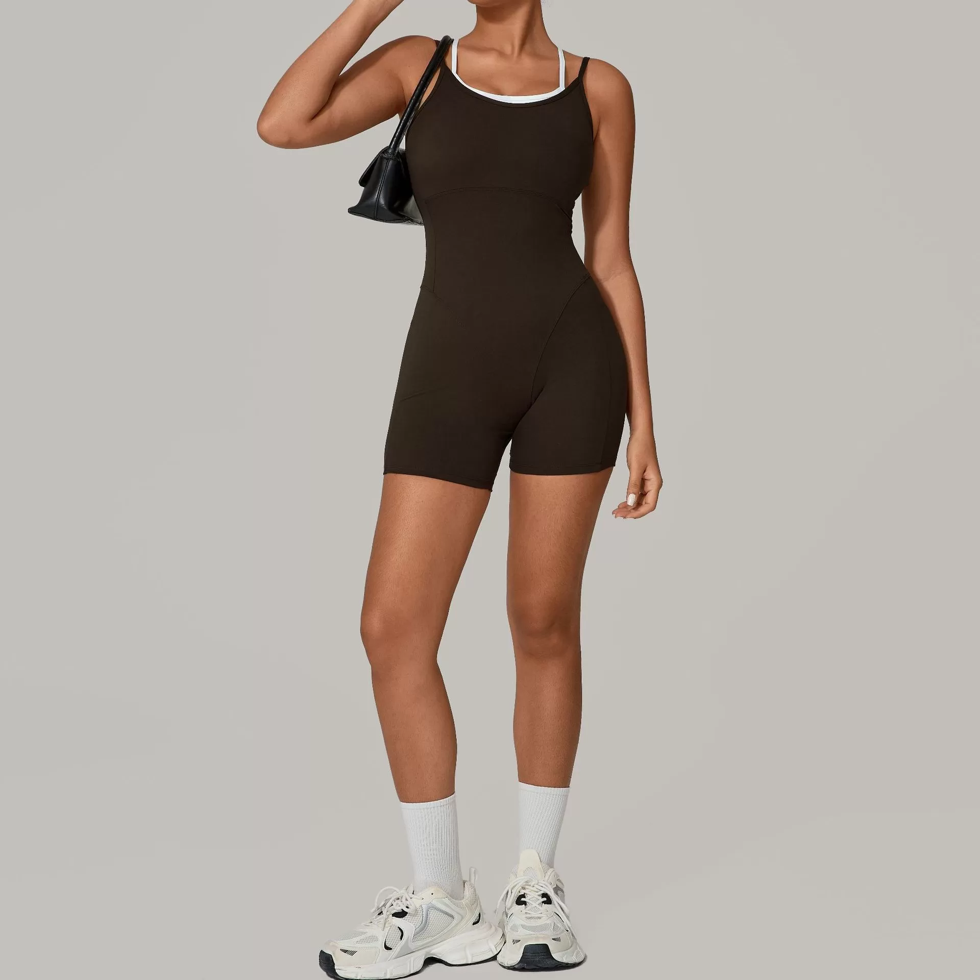 Mono deportivo de yoga de una pieza para mujer para entrenamientos FGB0627