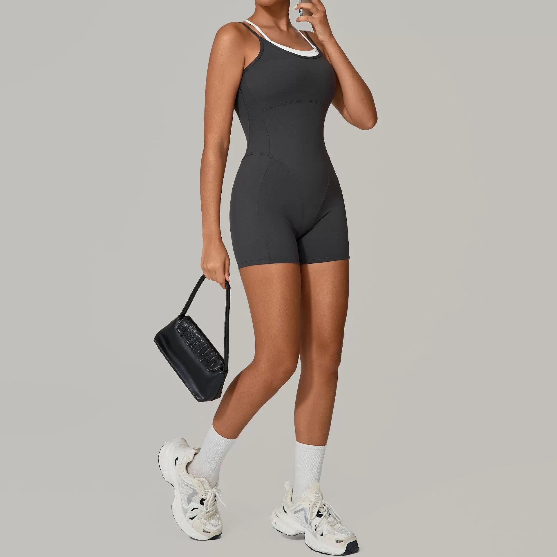 Mono deportivo de yoga de una pieza para mujer para entrenamientos FGB0627