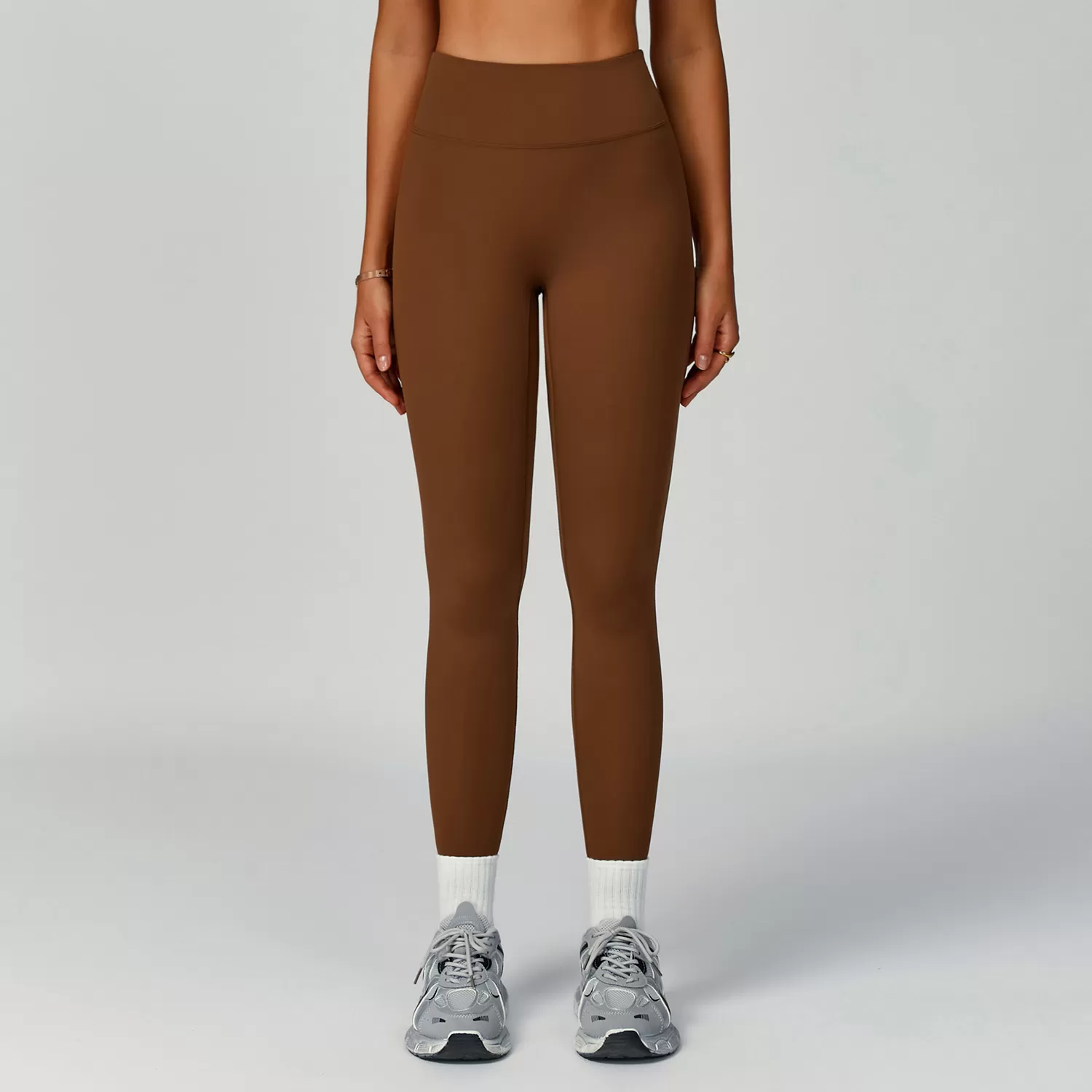 Leggings deportivos de licra y nailon con cintura elástica y logotipo personalizado FGBECK2029