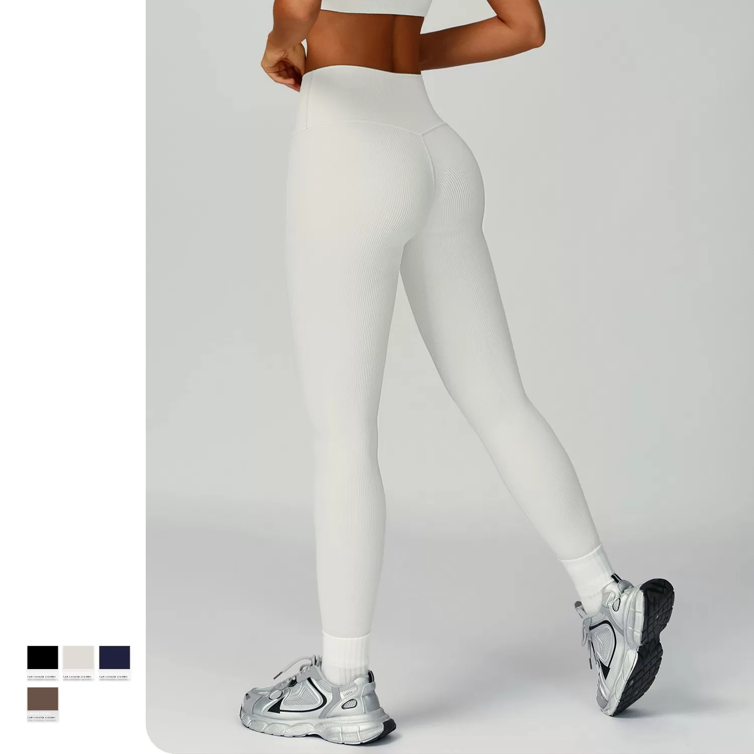 Leggings de yoga, diseño personalizado, color, levantamiento de glúteos, FGBECK3093