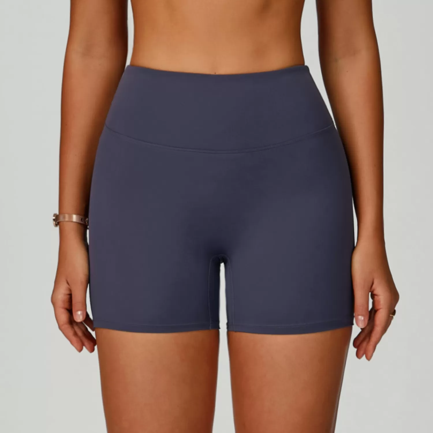 Pantalones cortos de yoga de secado rápido, cintura alta y tacto piel, FGBEDK2029
