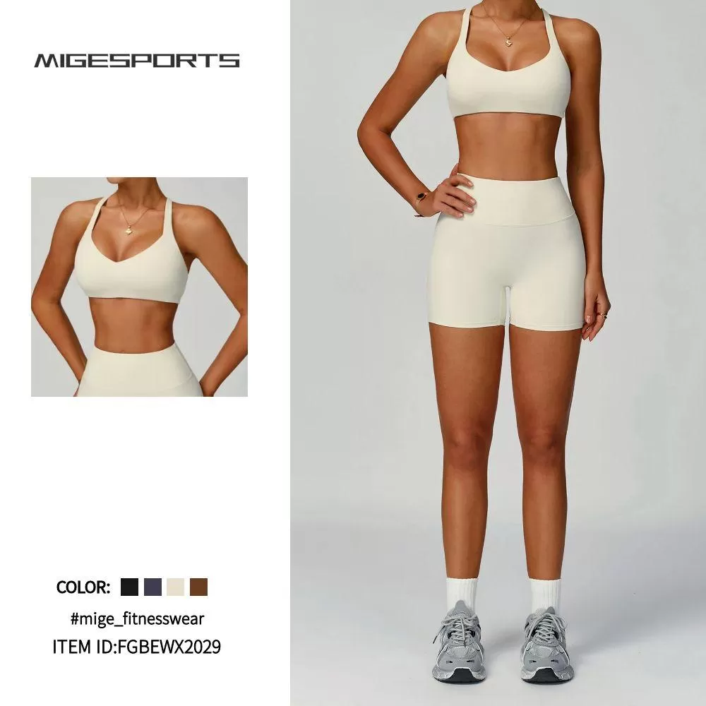 Sujetador deportivo para mujer, de nailon suave y elastano, tejido reciclado, FGBEWX2029