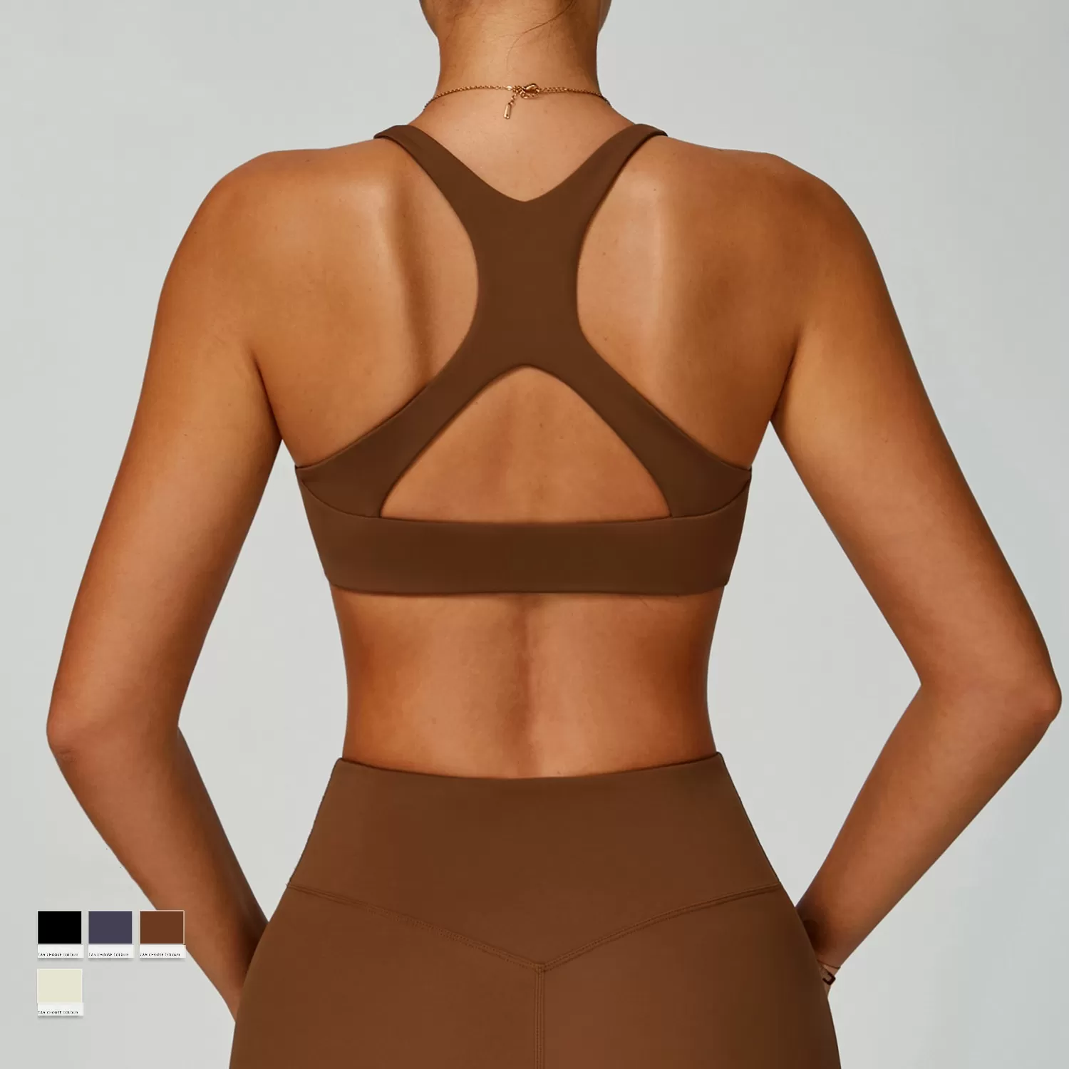 Sujetador deportivo para mujer, de nailon suave y elastano, tejido reciclado, FGBEWX2029