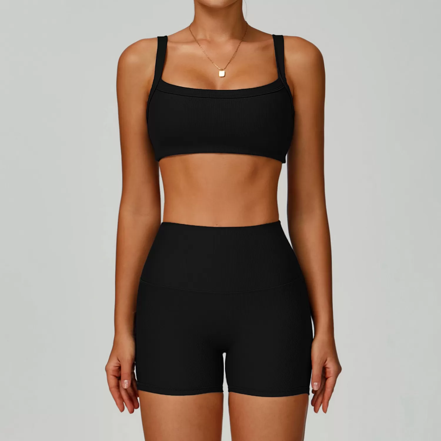 Conjuntos de yoga sin costuras para mujer, informales, de moda, de colores sólidos, deportivos, FGBTZ3093