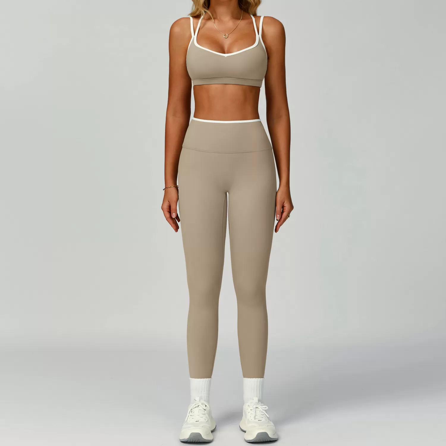 Conjunto deportivo de 5 piezas para mujer, para gimnasio, fitness y yoga, FGBTZ9238
