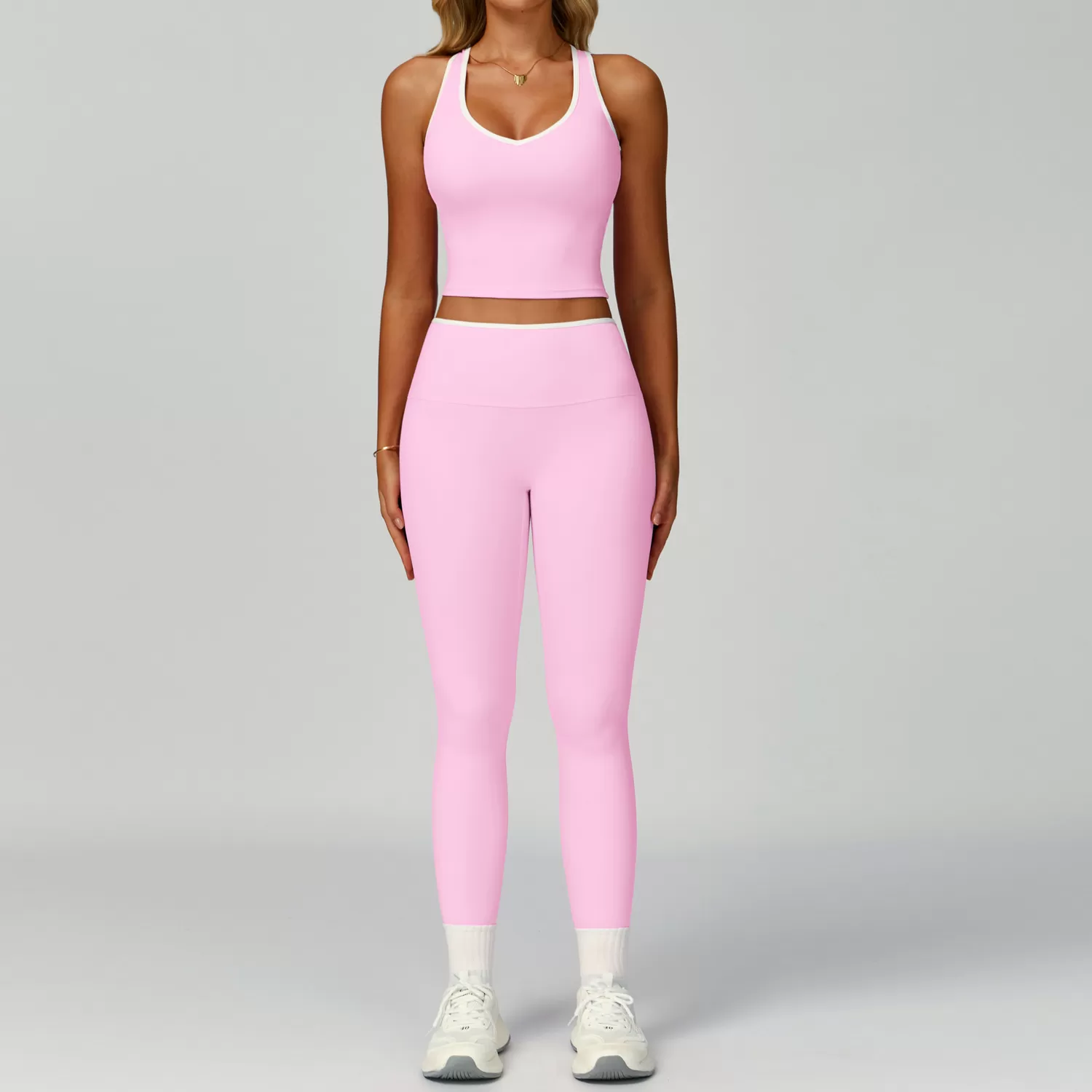 Conjunto deportivo de 5 piezas para mujer, para gimnasio, fitness y yoga, FGBTZ9238