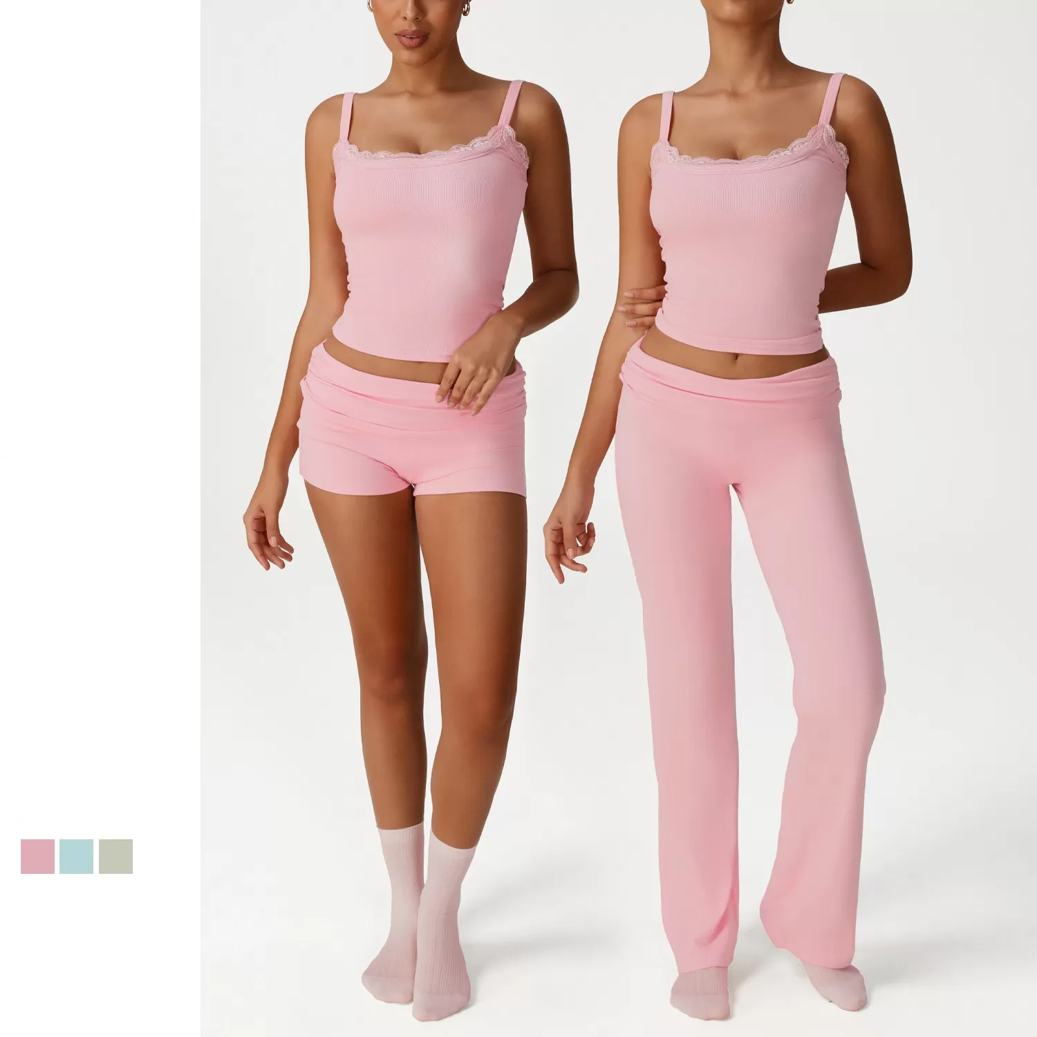 Conjunto deportivo de 3 piezas Naked Feeling para yoga y fitness FGBSM2537