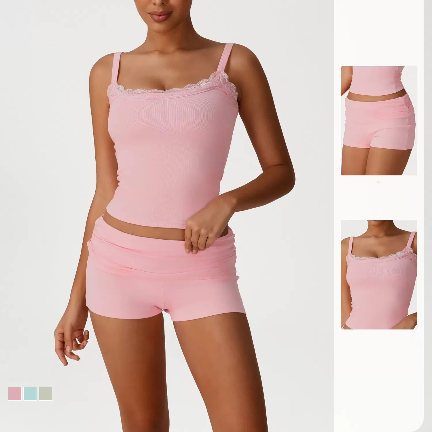 Conjunto deportivo de 3 piezas Naked Feeling para yoga y fitness FGBSM2537