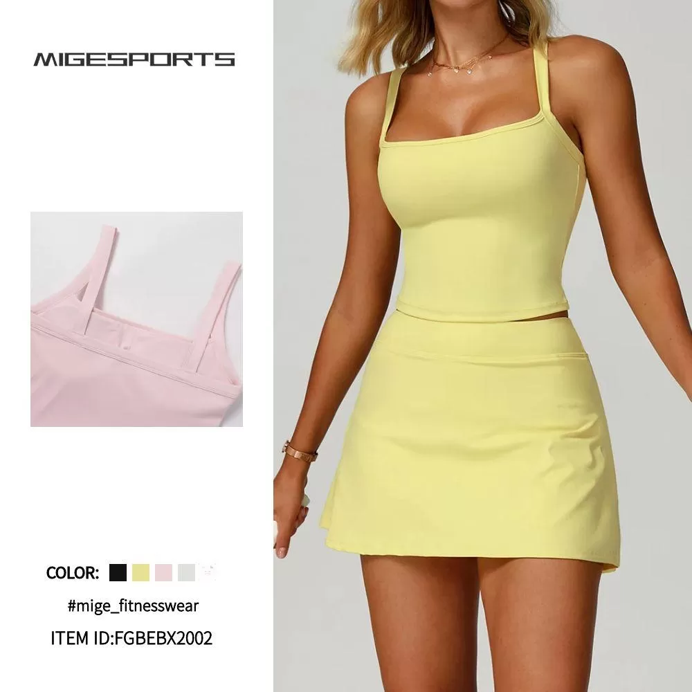 Ropa interior deportiva Advanced Sense con espalda hueca, chaleco de yoga sólido, ropa de fitness FGBEBX2002