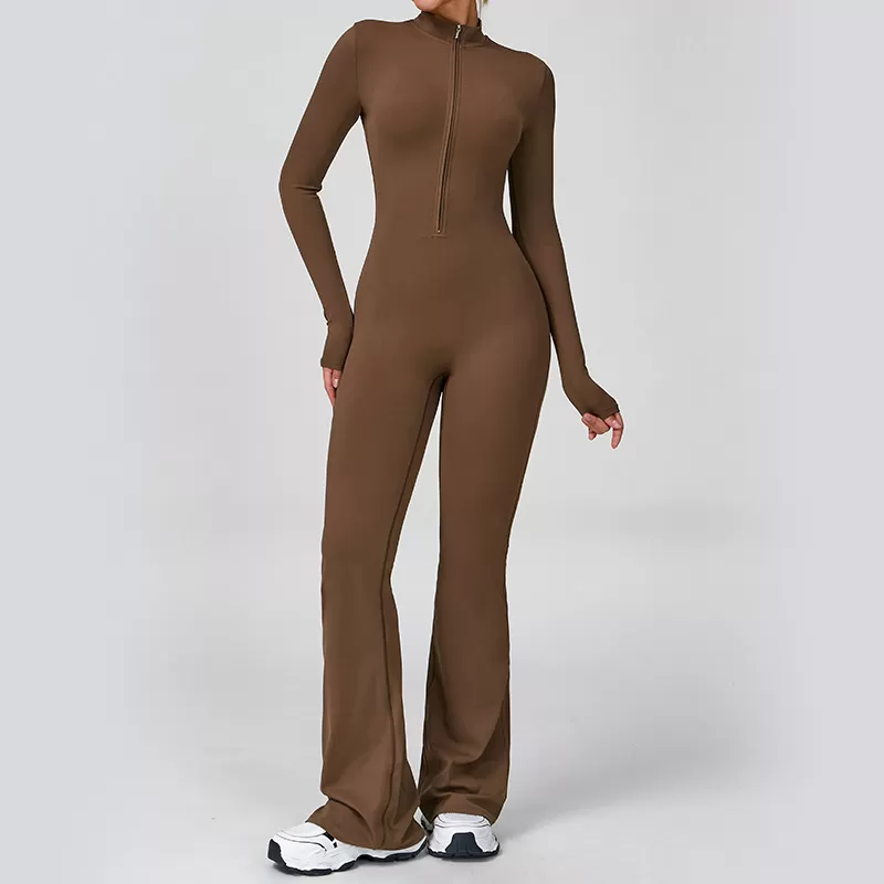Monos deportivos de una pieza con cremallera para gimnasio, yoga, fitness, alta calidad, FGBELT2012