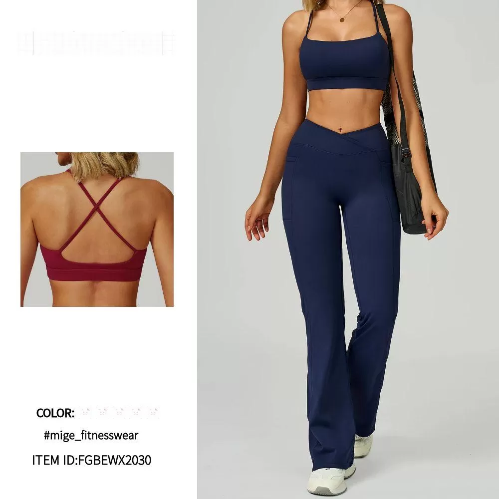 Sujetador deportivo sin espalda para mujer, comodo, para gimnasio, yoga, correr, fitness, FGBEWX2030