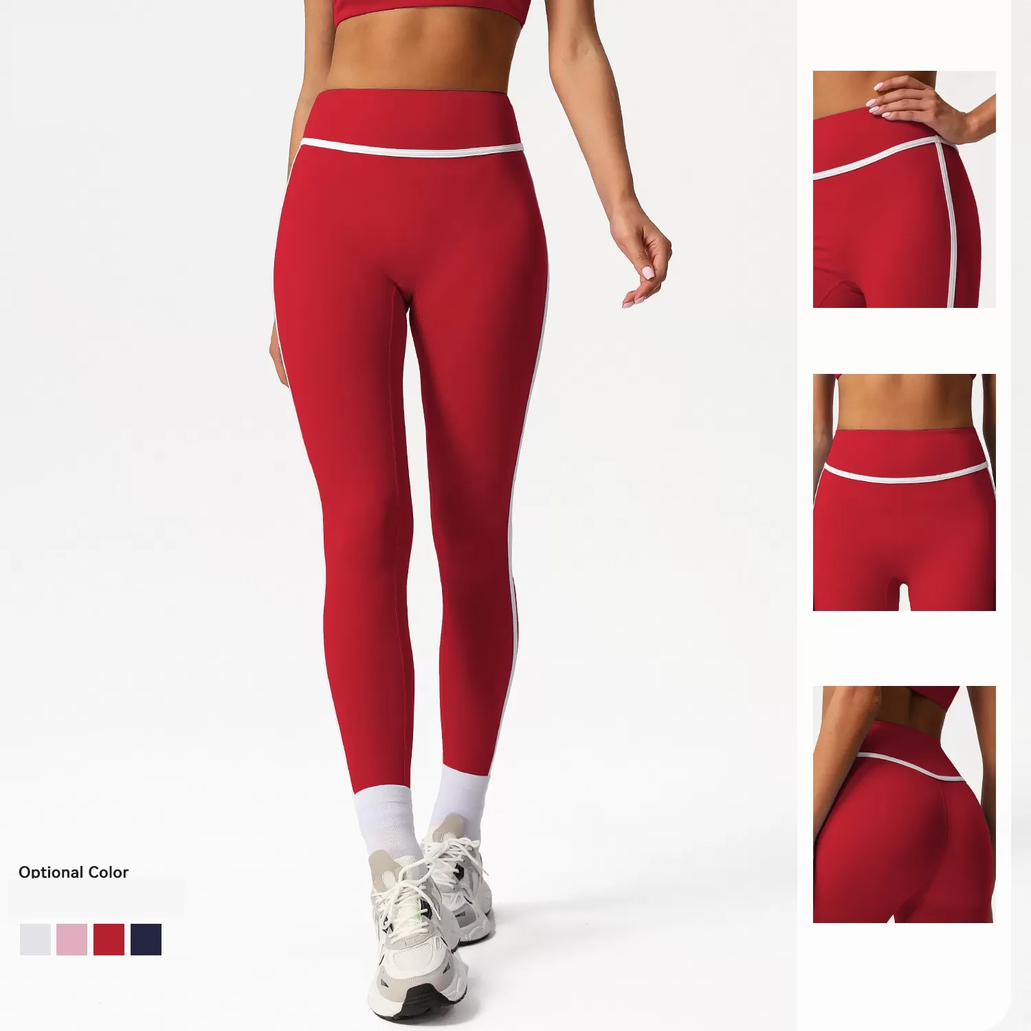 Leggings de yoga para mujer, con diseno de cadera, para correr, fitness, gimnasio, fitness, FGBSM2393