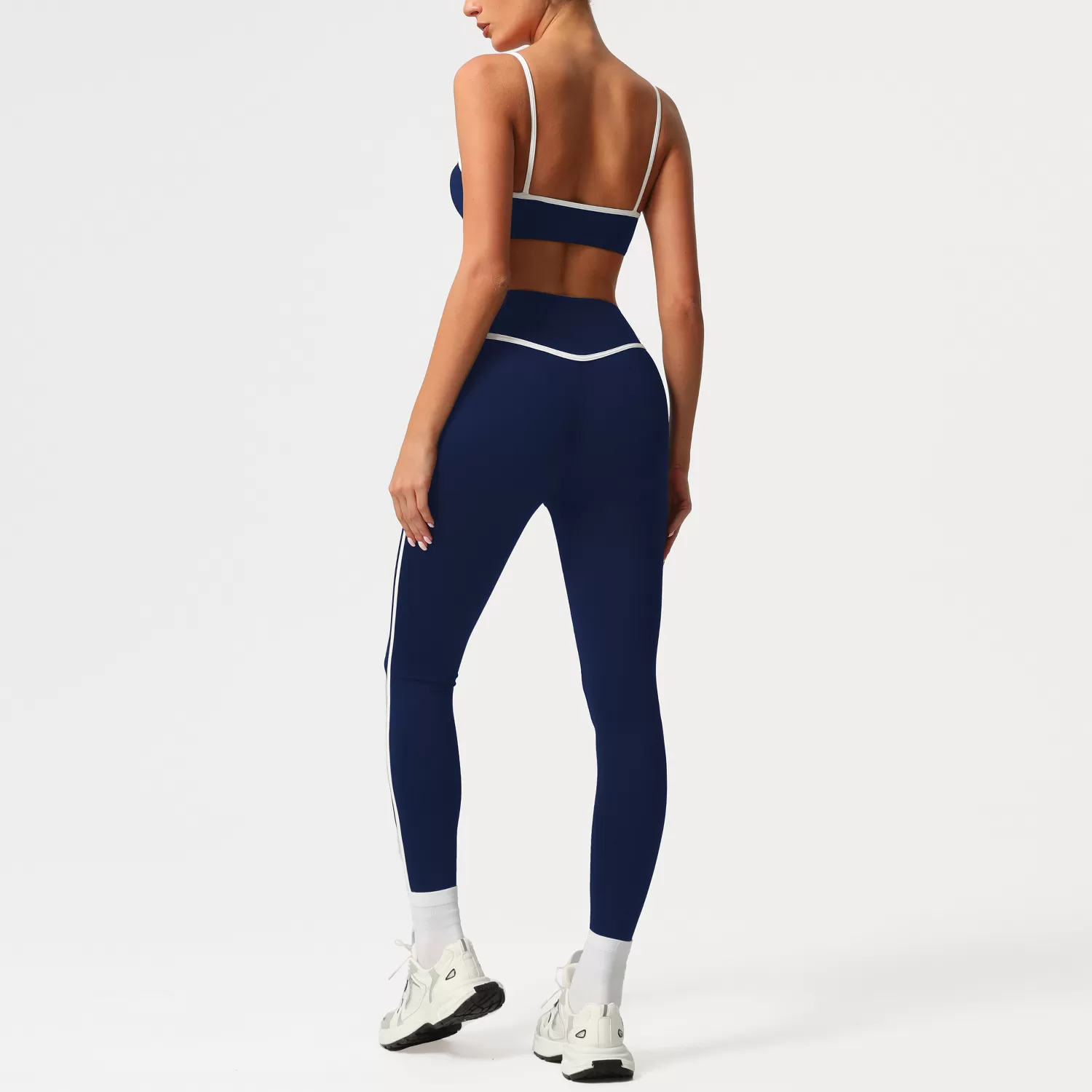 Sujetador y leggings azul marino