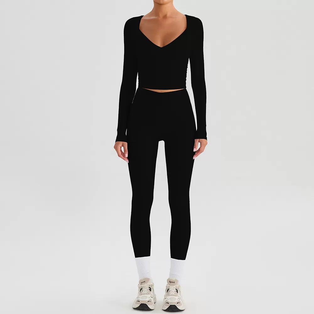 Mangas largas negras + leggings