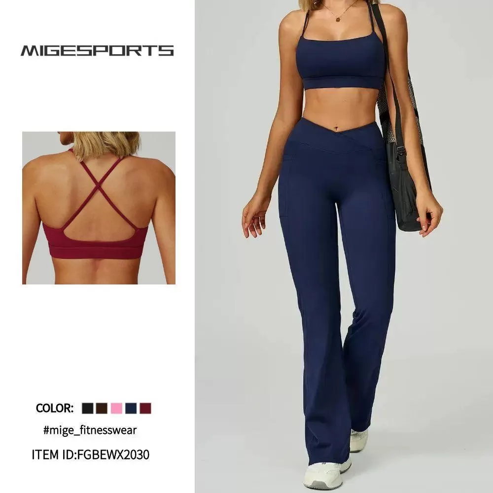 Sujetador deportivo sin espalda para mujer, comodo, para gimnasio, yoga, correr, fitness, FGBEWX2030