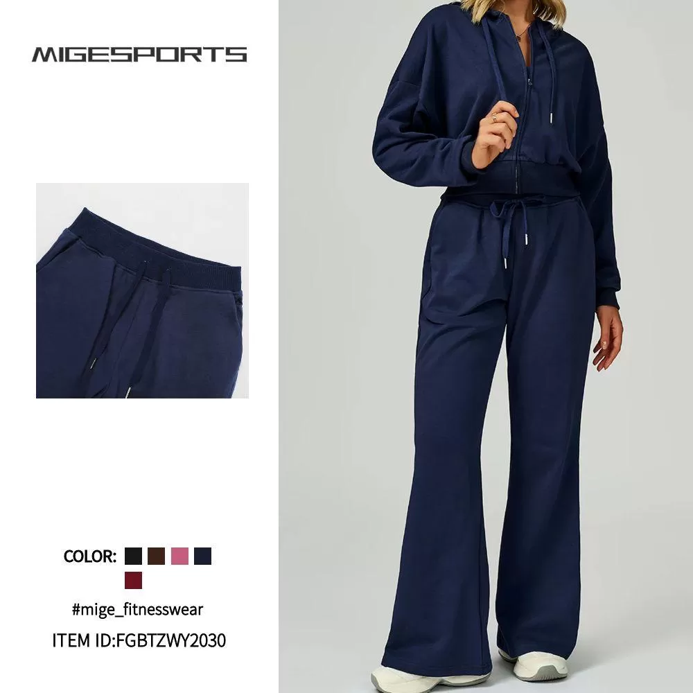 Conjunto deportivo de invierno de 3 piezas con chaqueta con capucha y pantalones deportivos para correr al aire libre y gimnasio FGBTZWY2030