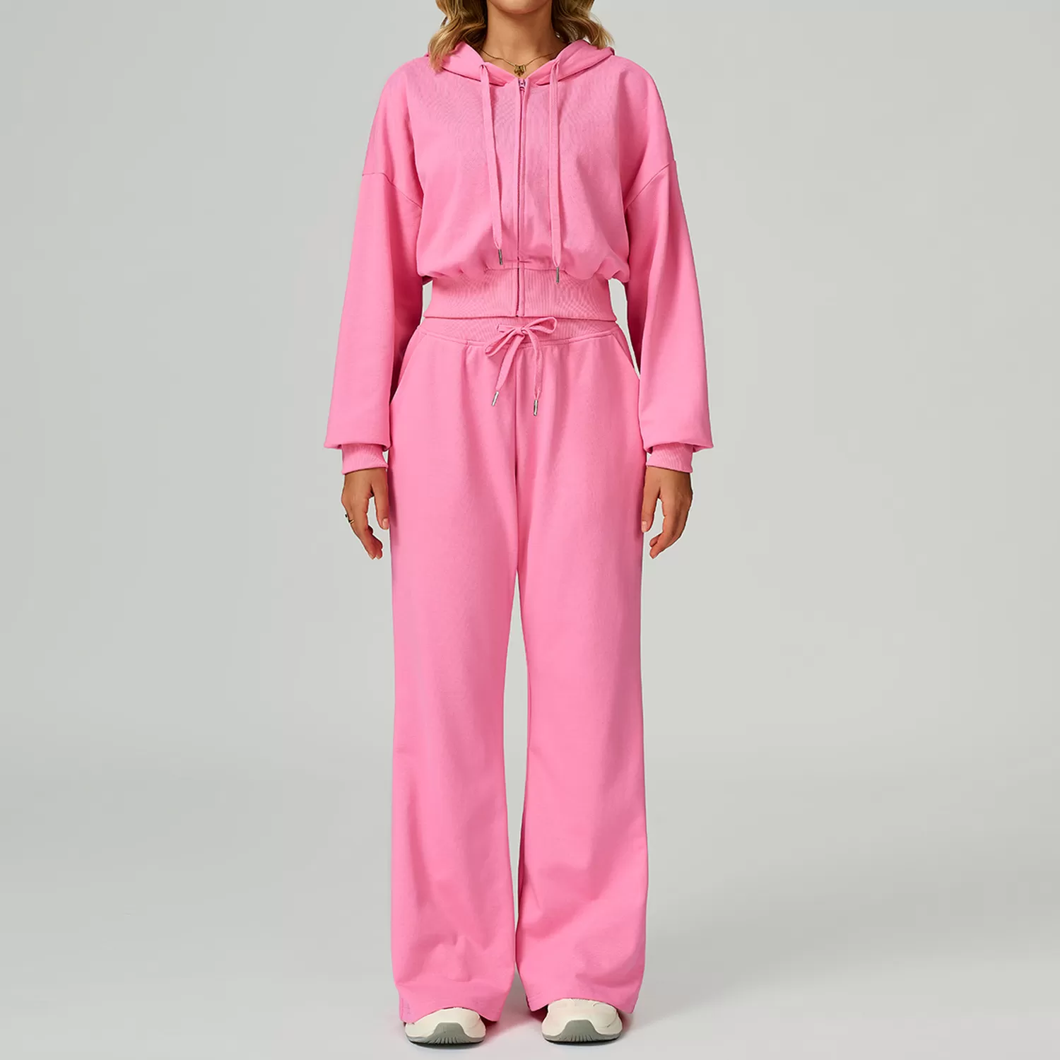Conjunto de pantalones rosas