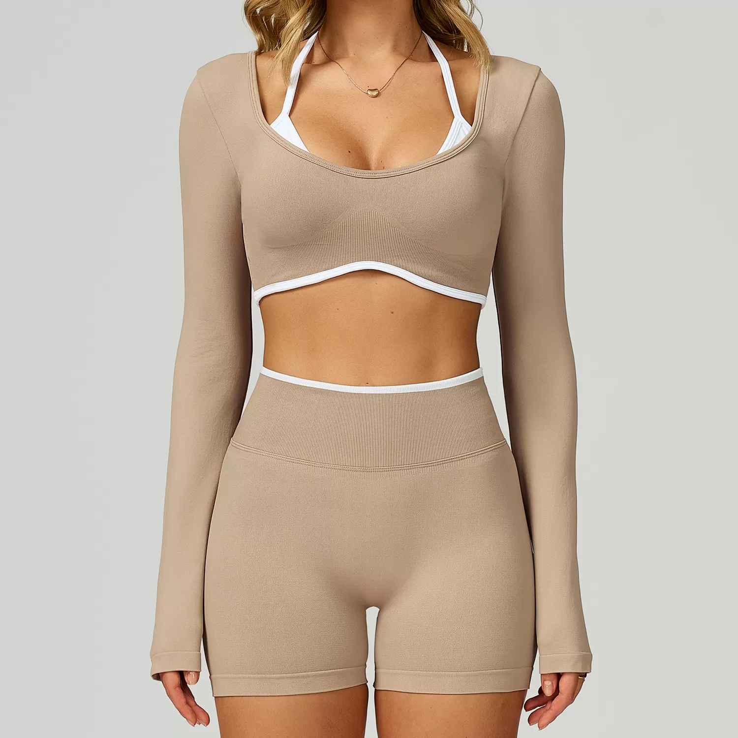 Conjuntos de yoga y fitness para mujer, sujetadores deportivos, leggings, conjuntos de yoga para correr y gimnasio, FGBTZ9245