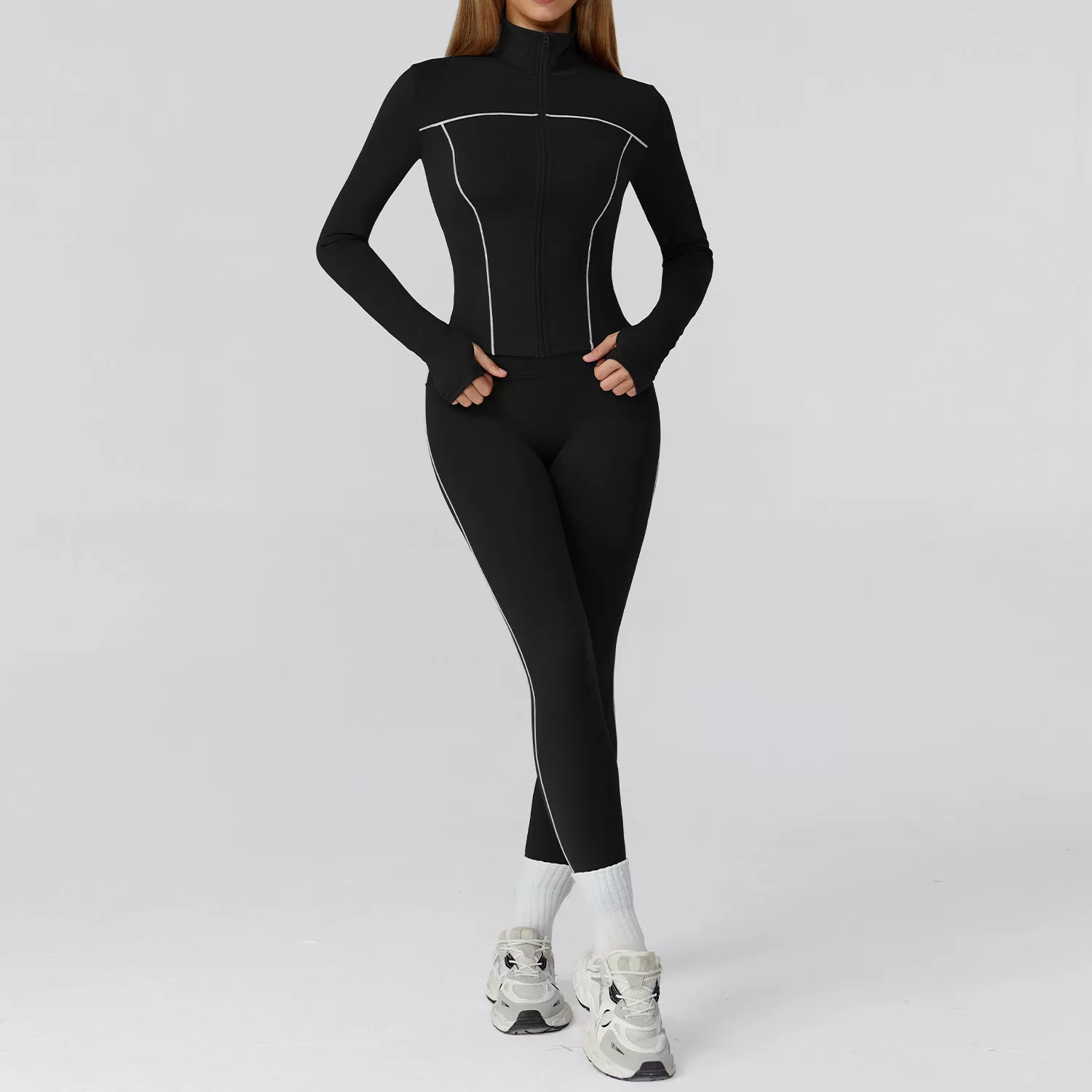 Conjunto de leggings de yoga para mujer, pantalones de entrenamiento, sujetador deportivo, ropa deportiva, conjunto de yoga ajustado para gimnasio, FGBTZ2036