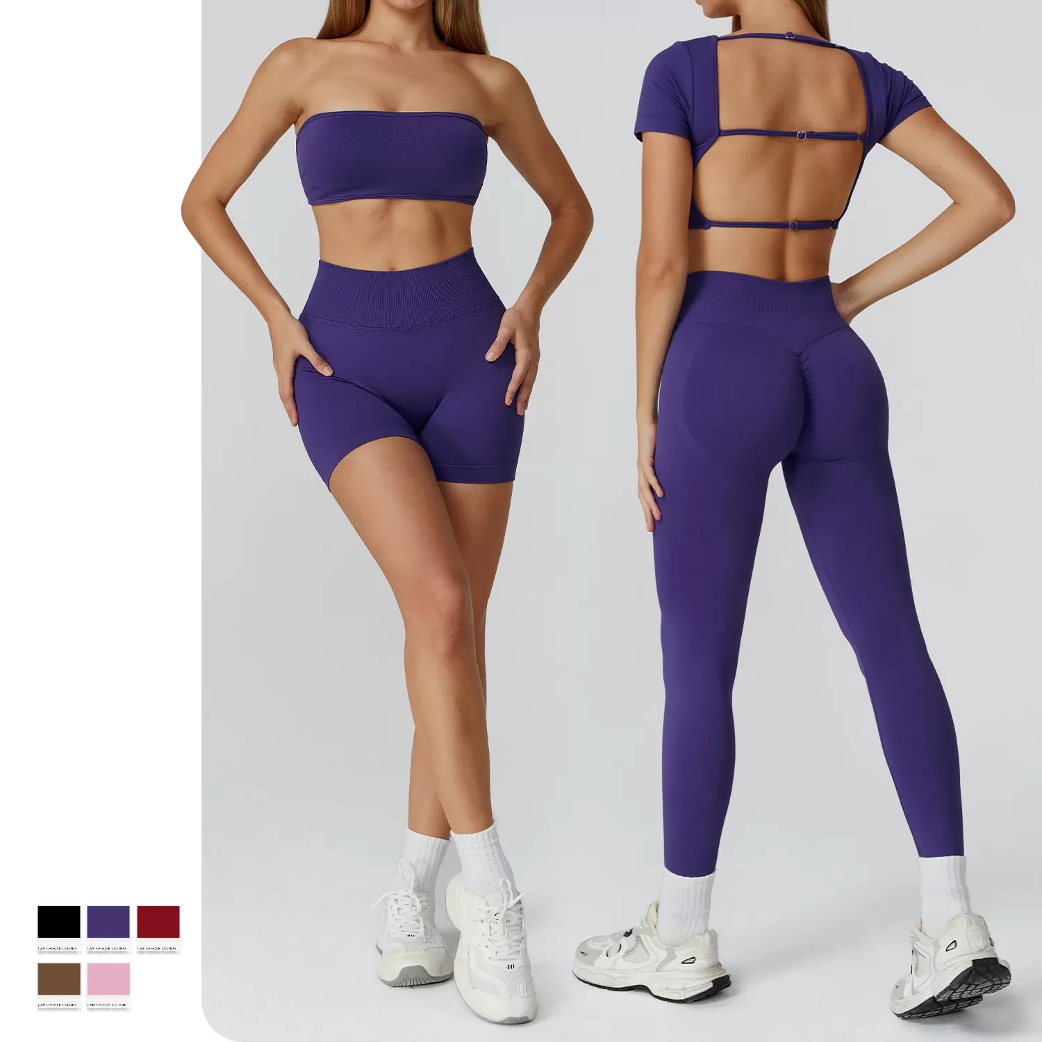 Conjuntos de yoga para mujer, de secado rápido, ajustados, para correr, fitness, sujetador antigolpes, cintura alta, conjunto deportivo para mujer, ropa deportiva para exteriores, gimnasio, FGBTZ7026