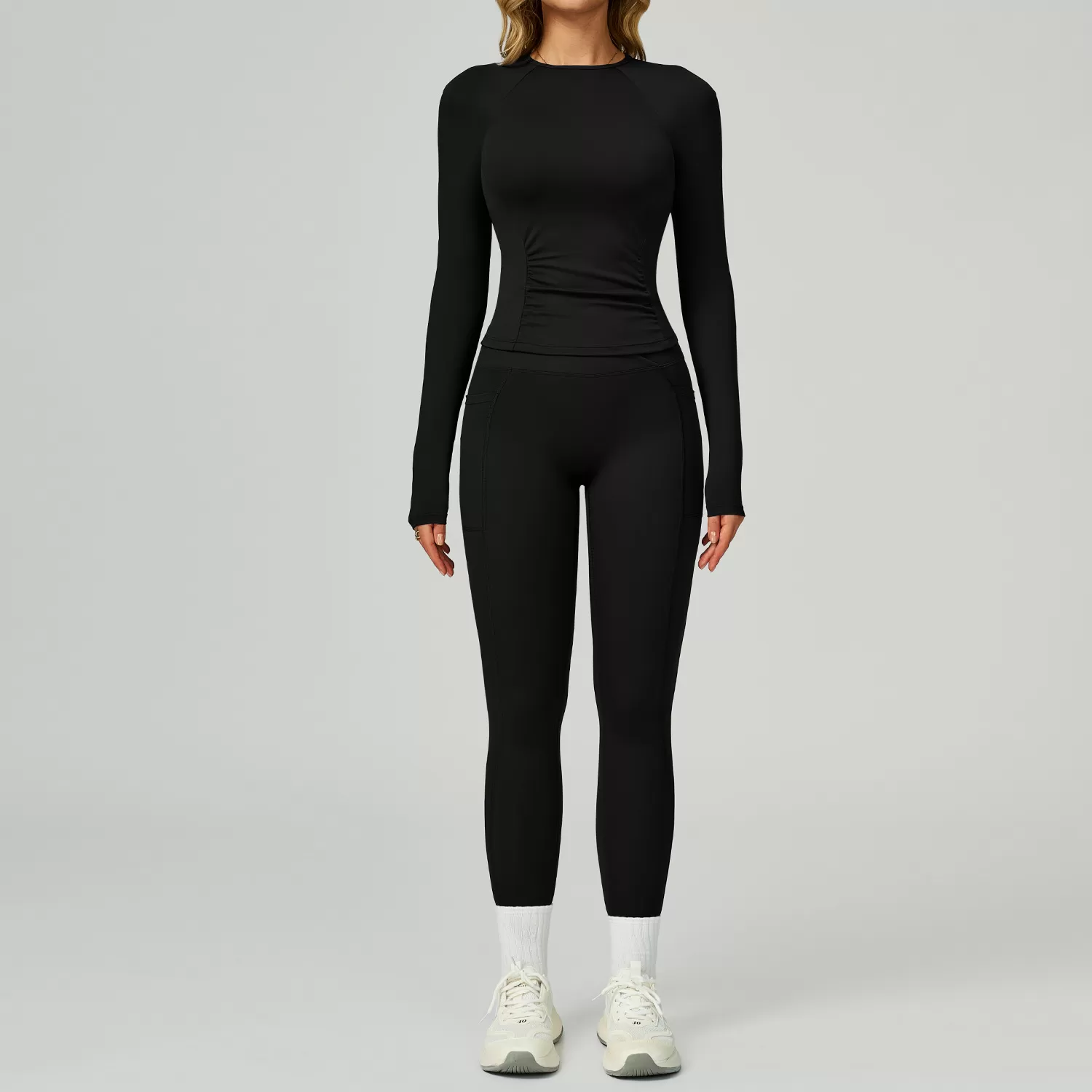Mangas largas negras + leggings