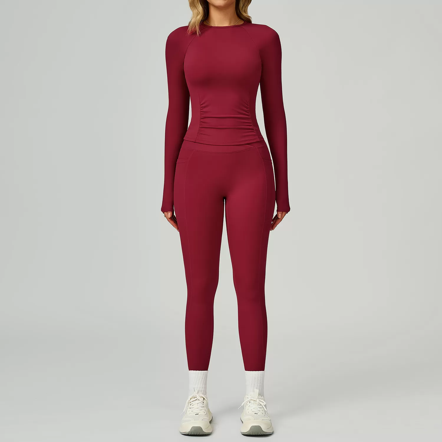 Red Long Sleeves+Leggings