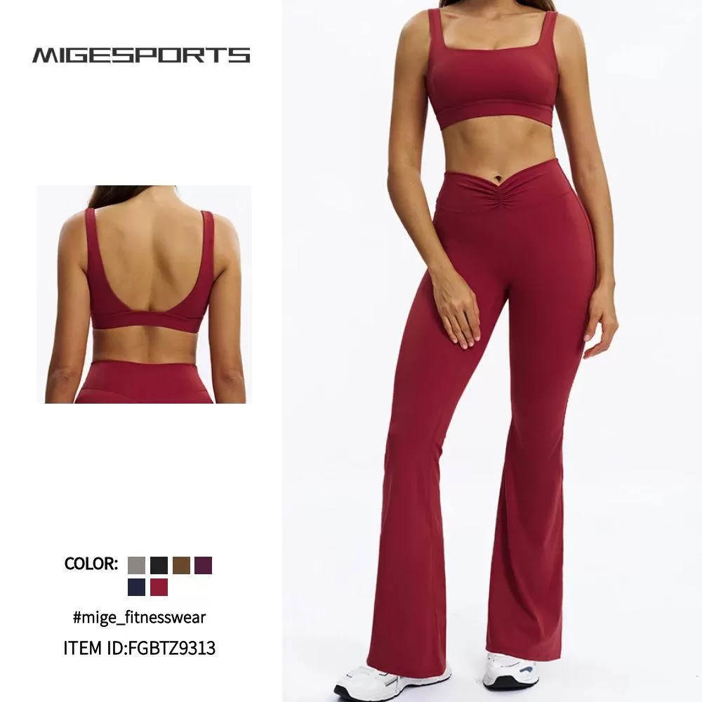 Leggings de cintura alta con efecto lifting, conjunto de 6 piezas para gimnasio, fitness, yoga, para mujer, FGBTZ9313