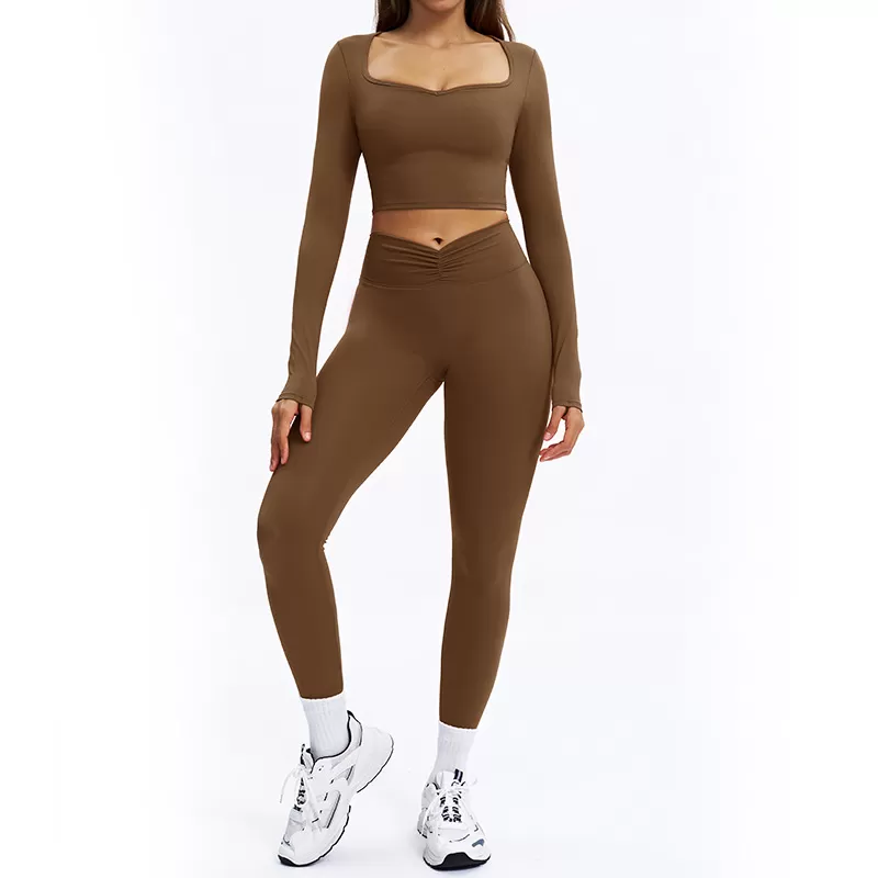 Leggings de cintura alta con efecto lifting, conjunto de 6 piezas para gimnasio, fitness, yoga, para mujer, FGBTZ9313