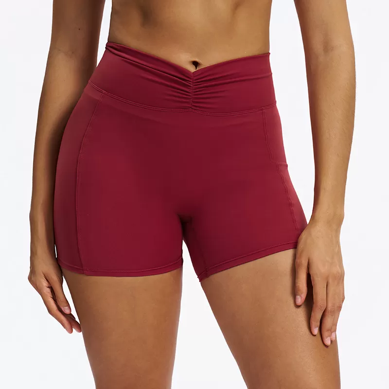pantalones cortos rojos