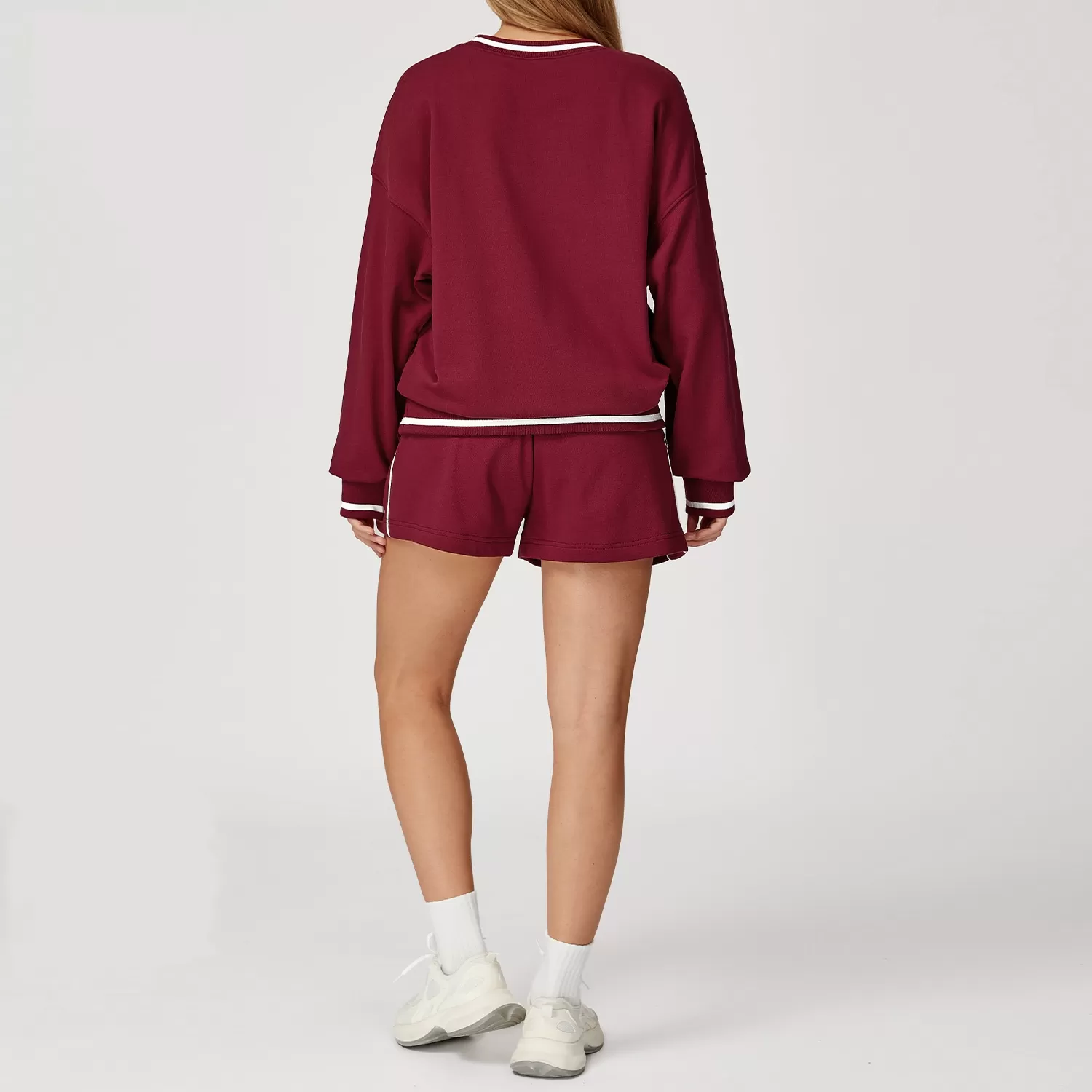 Conjunto deportivo de manga larga para fitness y yoga, para gimnasio, jogging, sudadera, conjuntos deportivos de yoga, FGBTZ7028