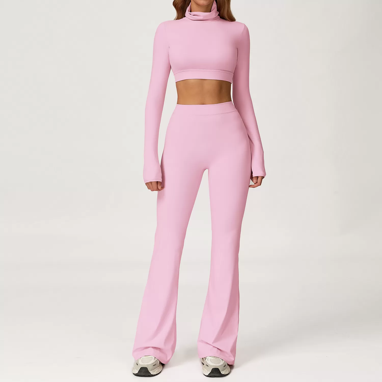 Conjunto de yoga de 4 piezas, ropa deportiva, sujetador deportivo elástico, leggings para levantar glúteos, conjunto de entrenamiento para mujer FGBTZ4507