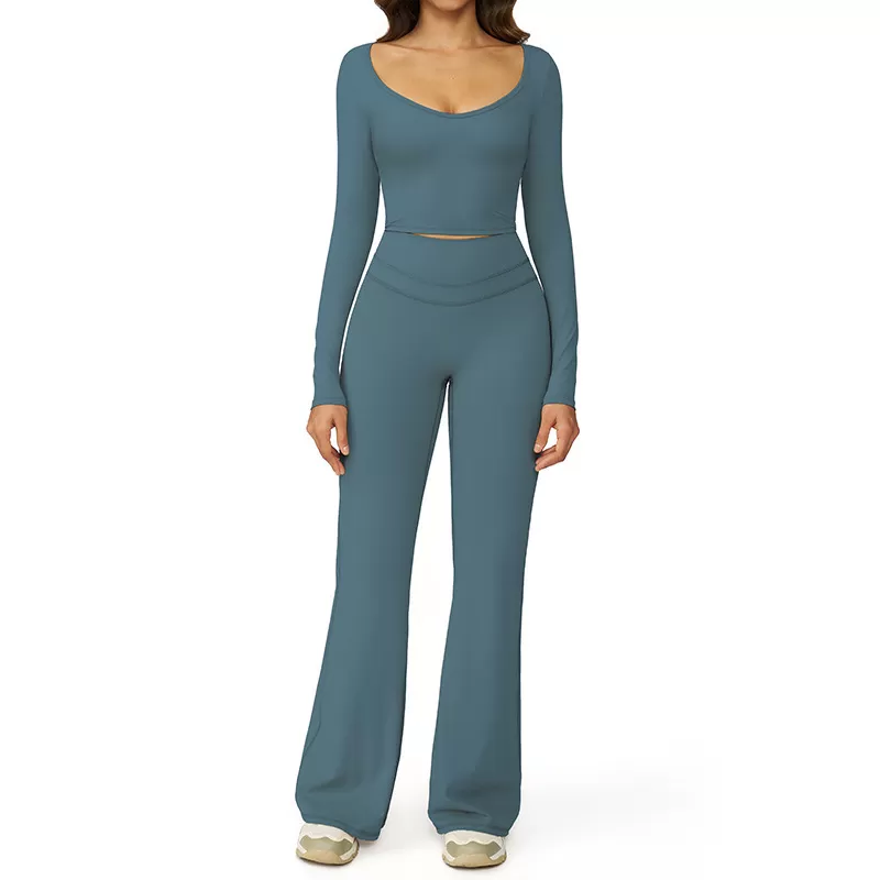 Conjuntos de ropa deportiva atlética para mujer, ropa elástica de entrenamiento, yoga, FGBTZ3109