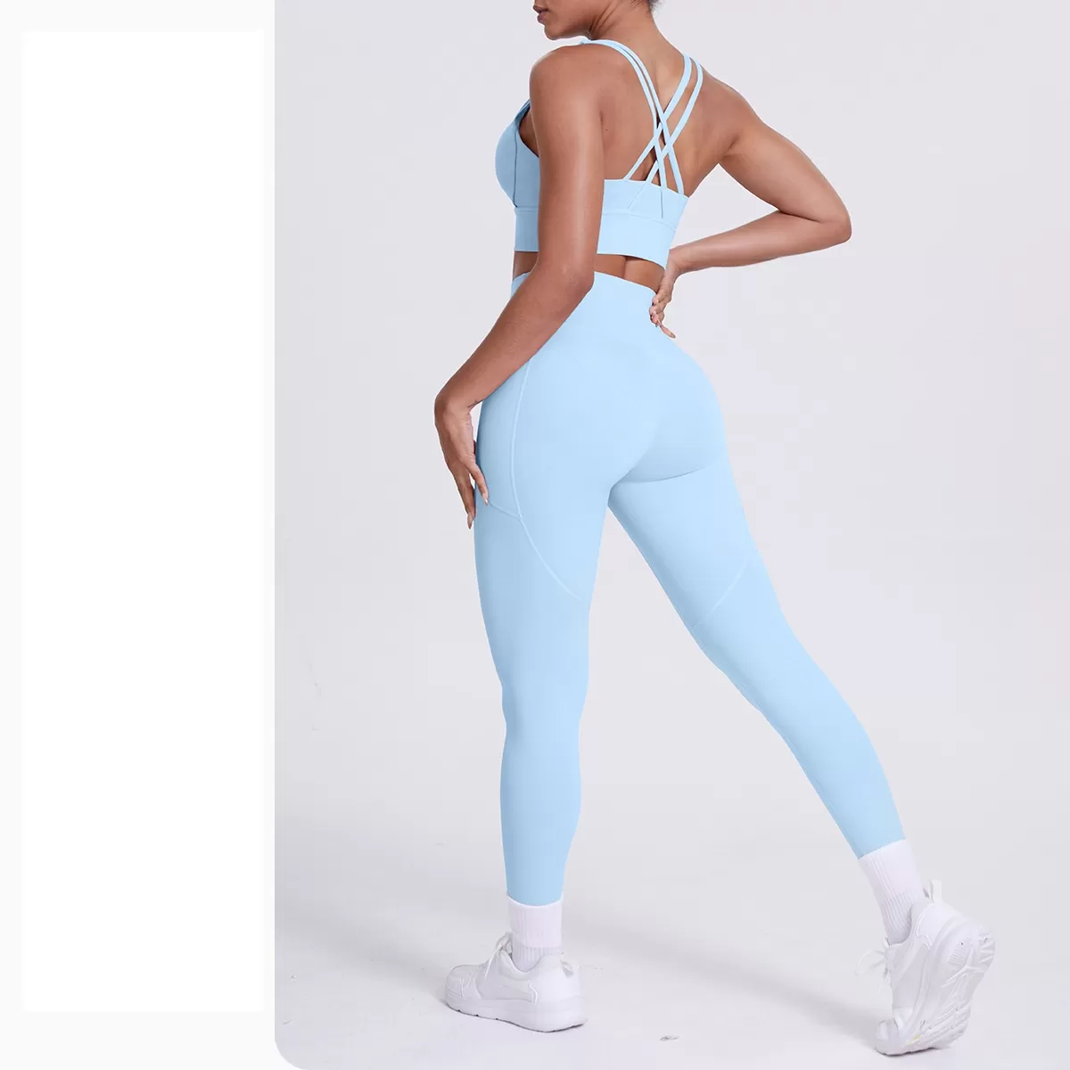 Conjunto deportivo de 2 piezas para mujer, ropa deportiva, conjuntos de yoga, conjuntos de entrenamiento para mujer FGB7113+7108