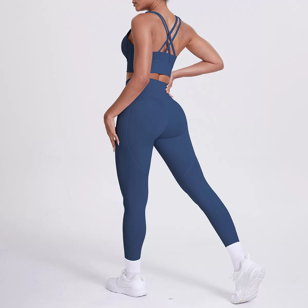 Conjunto deportivo de 2 piezas para mujer, ropa deportiva, conjuntos de yoga, conjuntos de entrenamiento para mujer FGB7113+7108