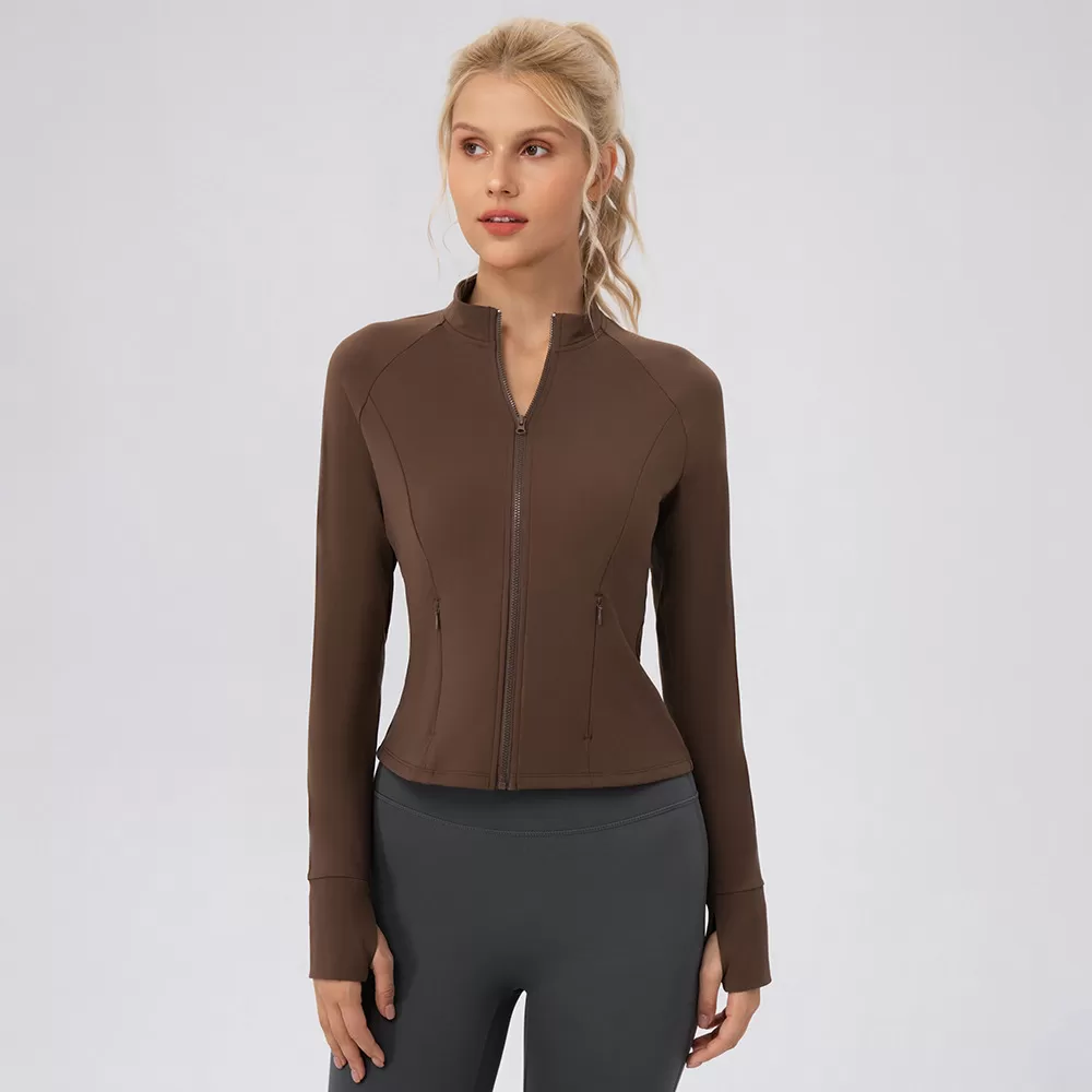 Chaqueta deportiva de otoño para mujer, para pilates, gimnasio, GB52633