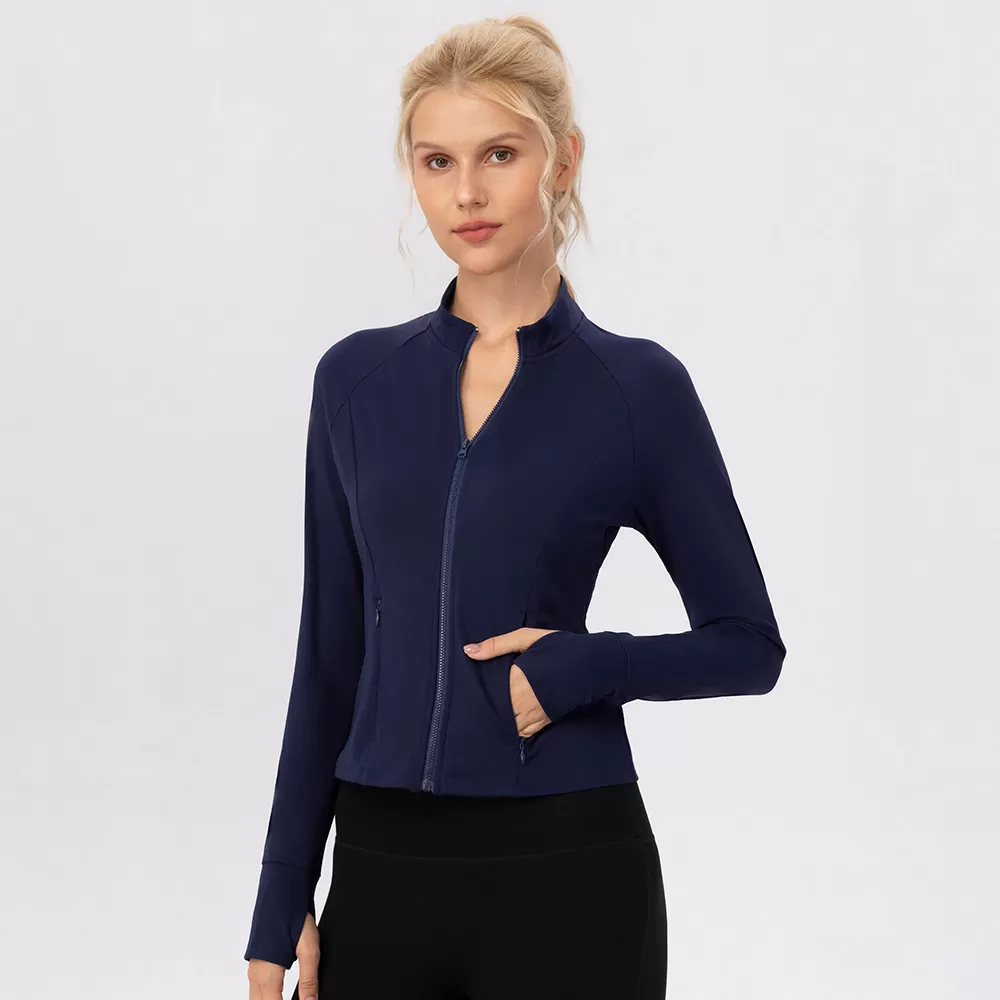 Chaqueta deportiva de otoño para mujer, para pilates, gimnasio, GB52633