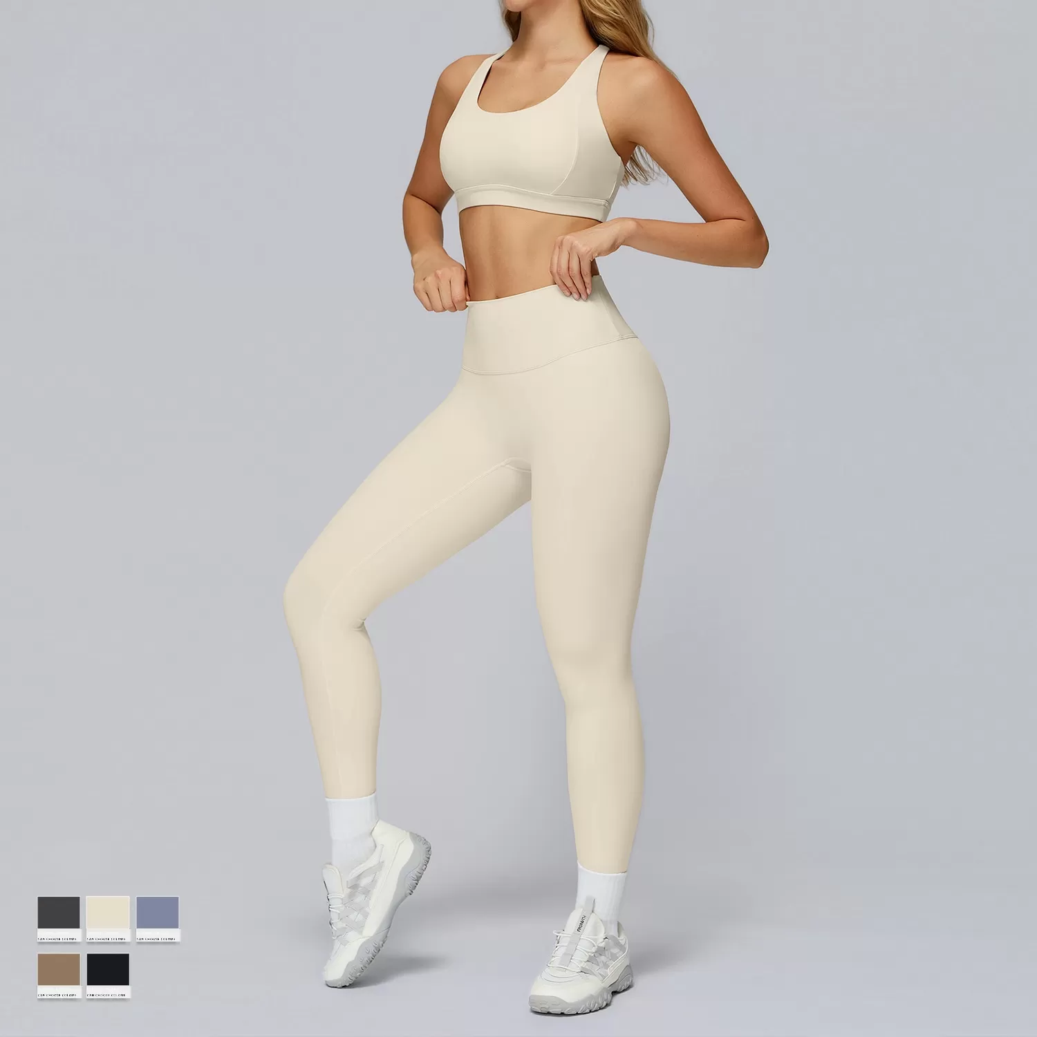 Conjunto de yoga de invierno para mujer, ropa de entrenamiento para gimnasio, sujetador deportivo, pantalones deportivos, leggings de entrenamiento FGBTZ7011