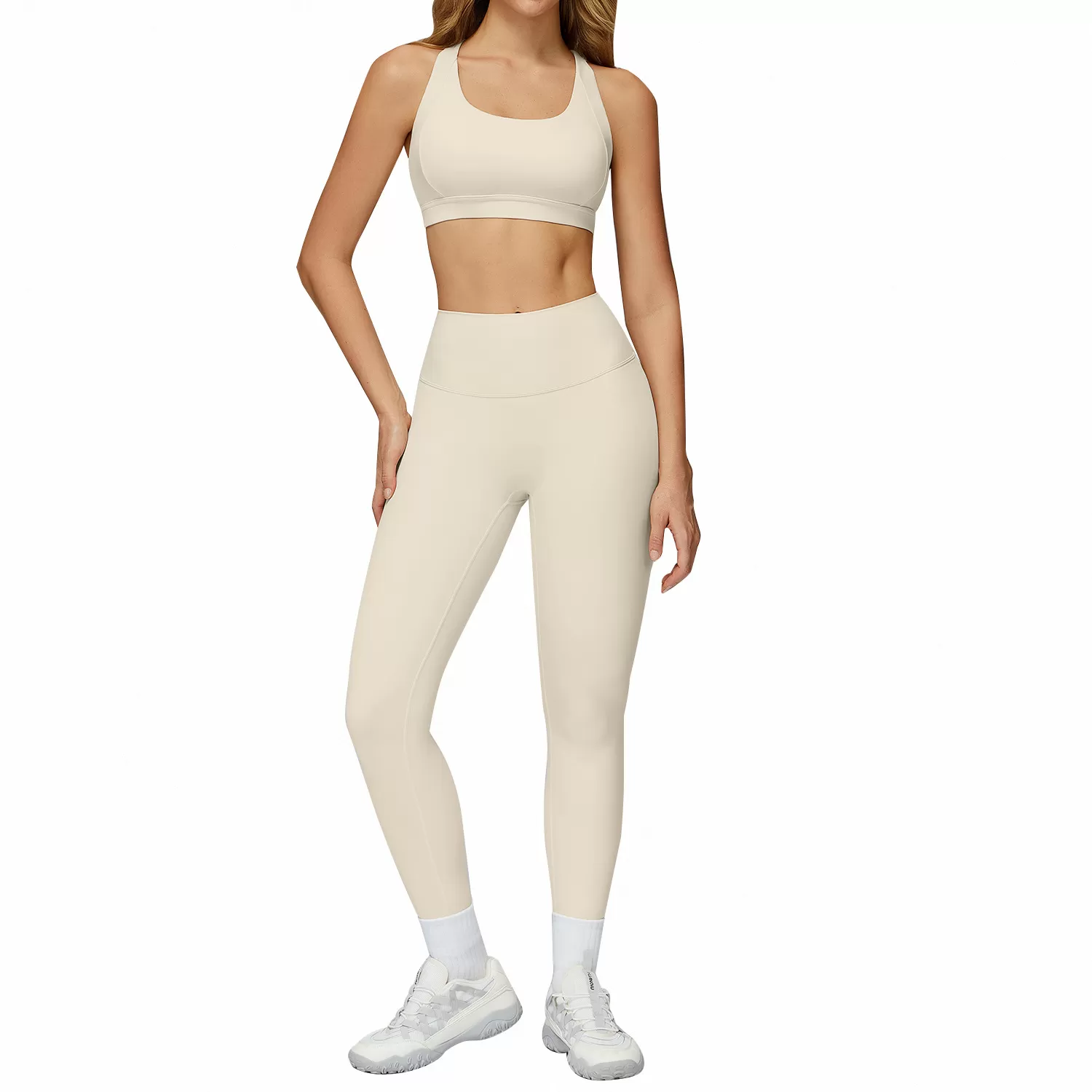 Conjunto de yoga de invierno para mujer, ropa de entrenamiento para gimnasio, sujetador deportivo, pantalones deportivos, leggings de entrenamiento FGBTZ7011