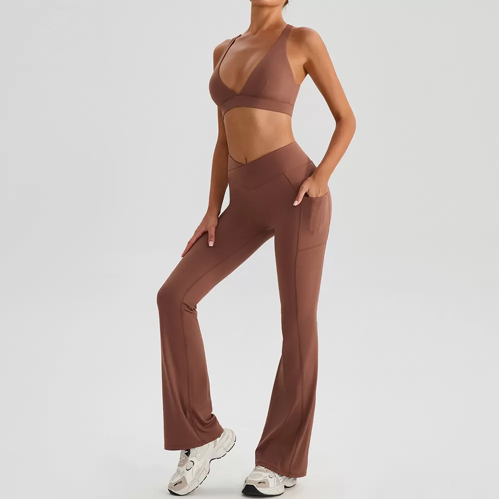 Conjunto de fitness para mujer, ropa de yoga, venta al por mayor, ropa deportiva para gimnasio, FGBYW574+KW443