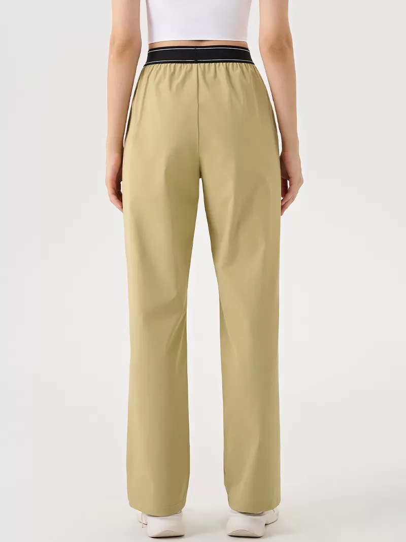 Pantalones deportivos holgados de pierna ancha para mujer, ideales para correr, hacer ejercicio o yoga. FGBK6578