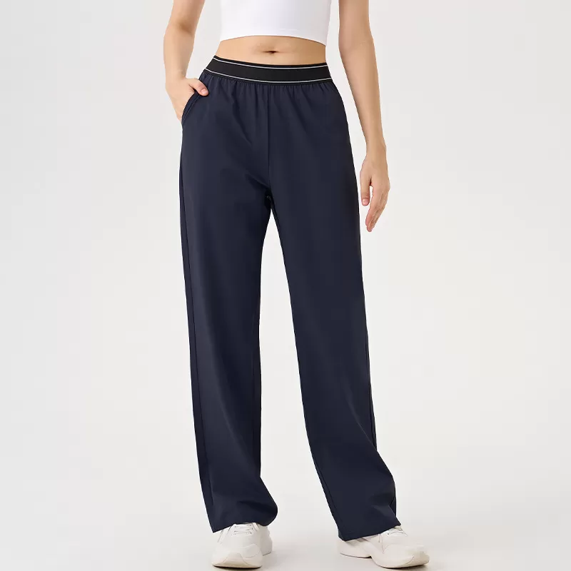 Pantalones deportivos holgados de pierna ancha para mujer, ideales para correr, hacer ejercicio o yoga. FGBK6578
