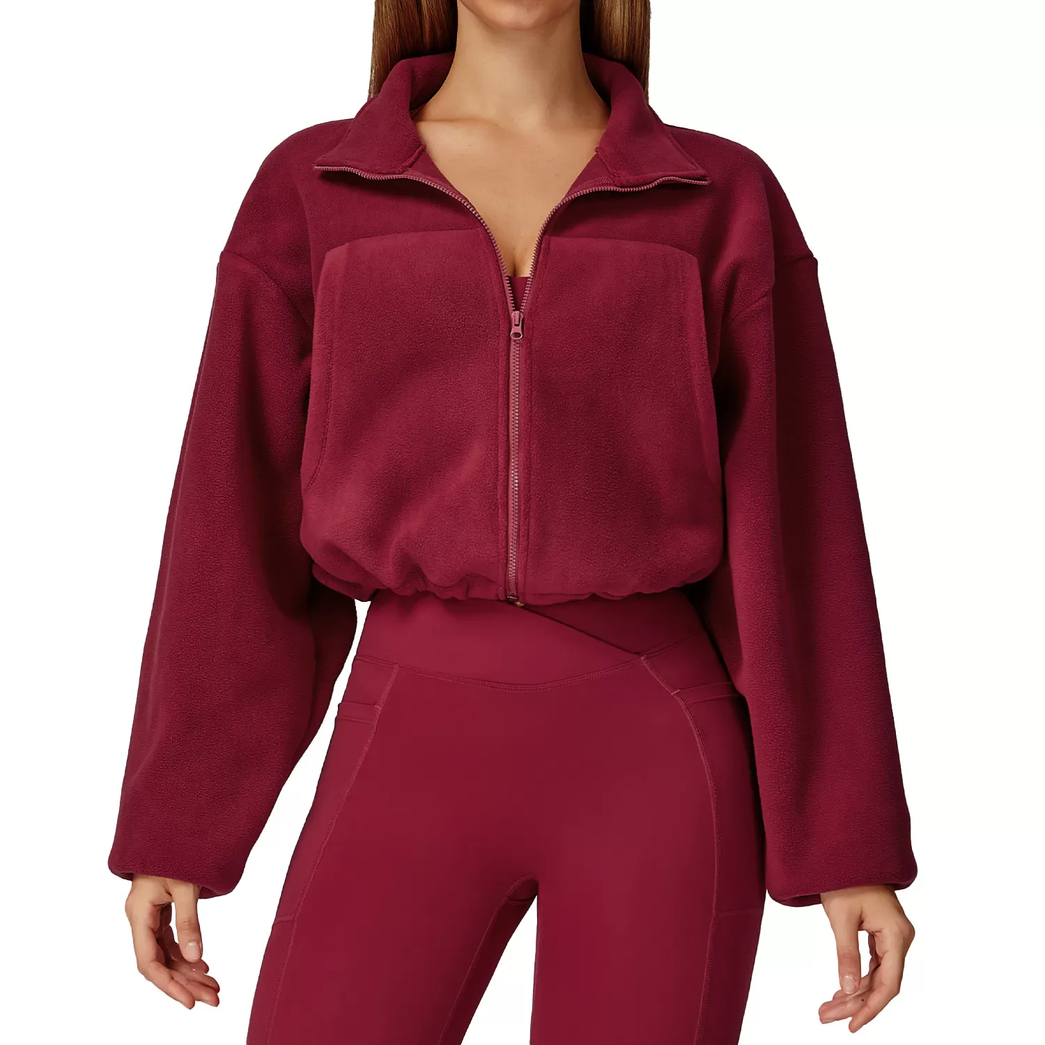 Chaquetas deportivas personalizadas para mujer, ideales para actividades al aire libre, fitness, yoga, gimnasio y running. Modelo FGBEWT2053.
