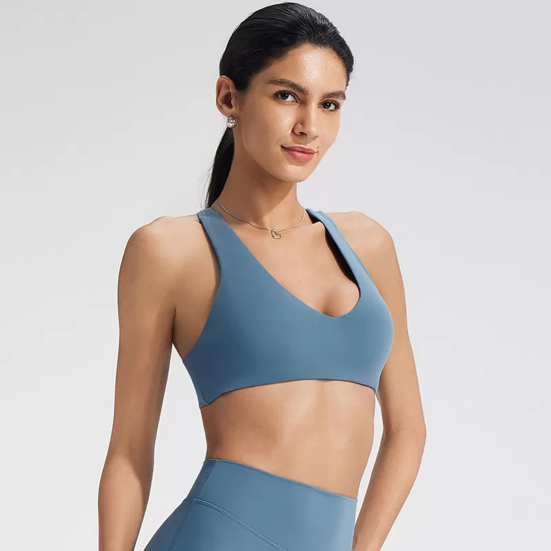 Sujetador de yoga resistente, transpirable y a prueba de impactos. Chaleco de running de secado rápido. Hermosa espalda. FGBNY1339