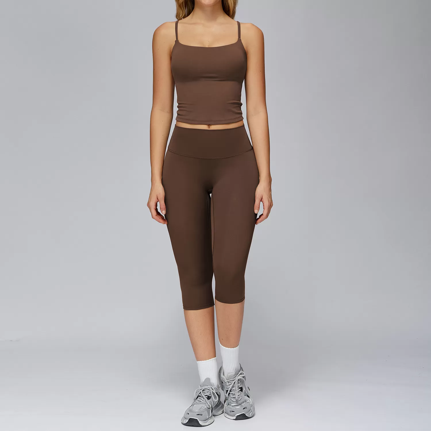Conjunto de yoga sin costuras, elástico y de moda, ideal para fitness y entrenamiento, perfecto para mujeres FGBTZ3127