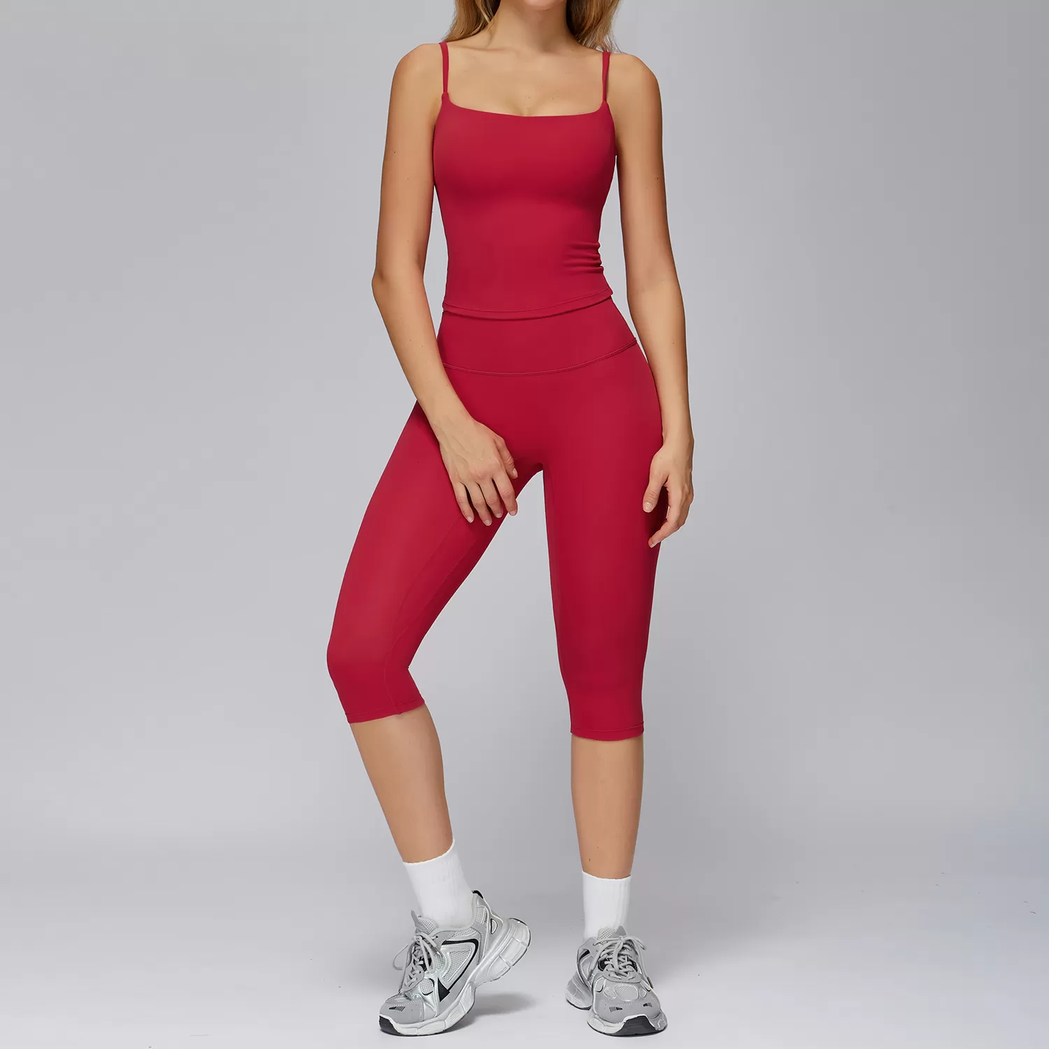 Conjunto de yoga sin costuras, elástico y de moda, ideal para fitness y entrenamiento, perfecto para mujeres FGBTZ3127