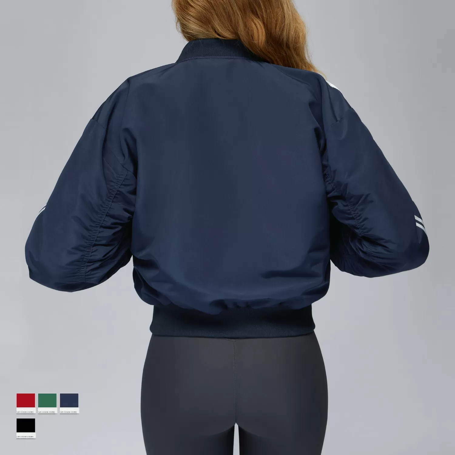 Chaquetas de forro polar suelto de otoño/invierno con cremalleras para mujer, de alta calidad, a rayas, FGBEWT4504