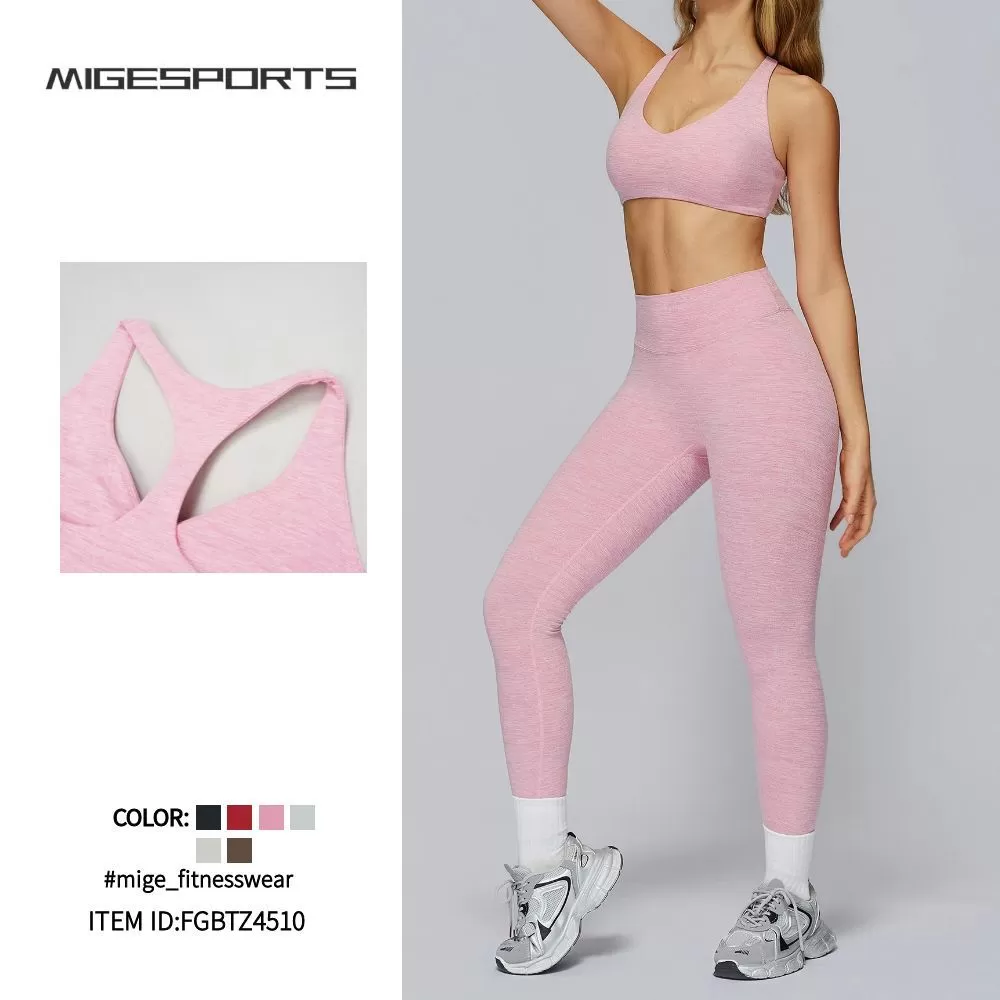 Ropa deportiva para mujer, ideal para gimnasio y yoga. Conjunto deportivo de entrenamiento FGBTZ4510
