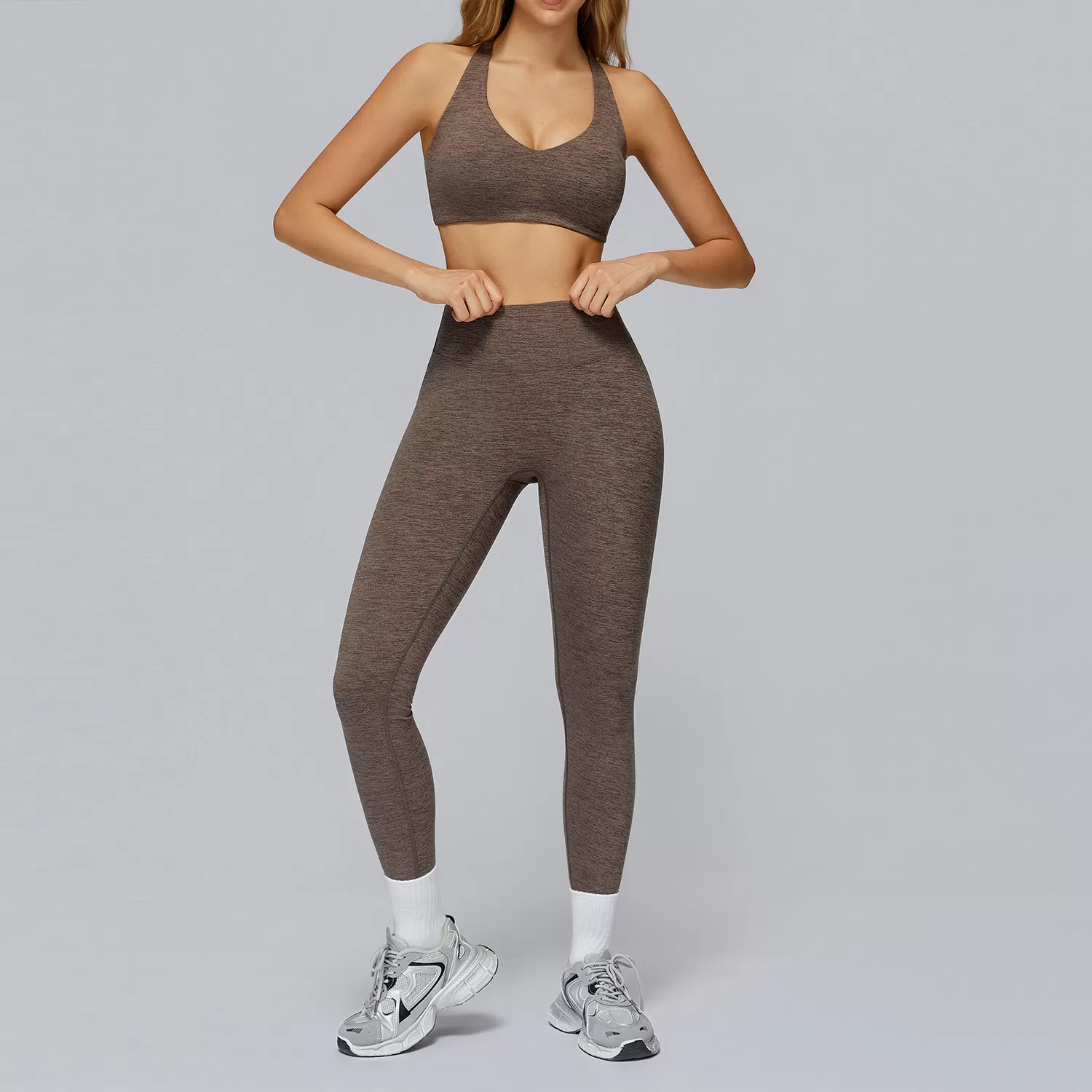 Ropa deportiva para mujer, ideal para gimnasio y yoga. Conjunto deportivo de entrenamiento FGBTZ4510