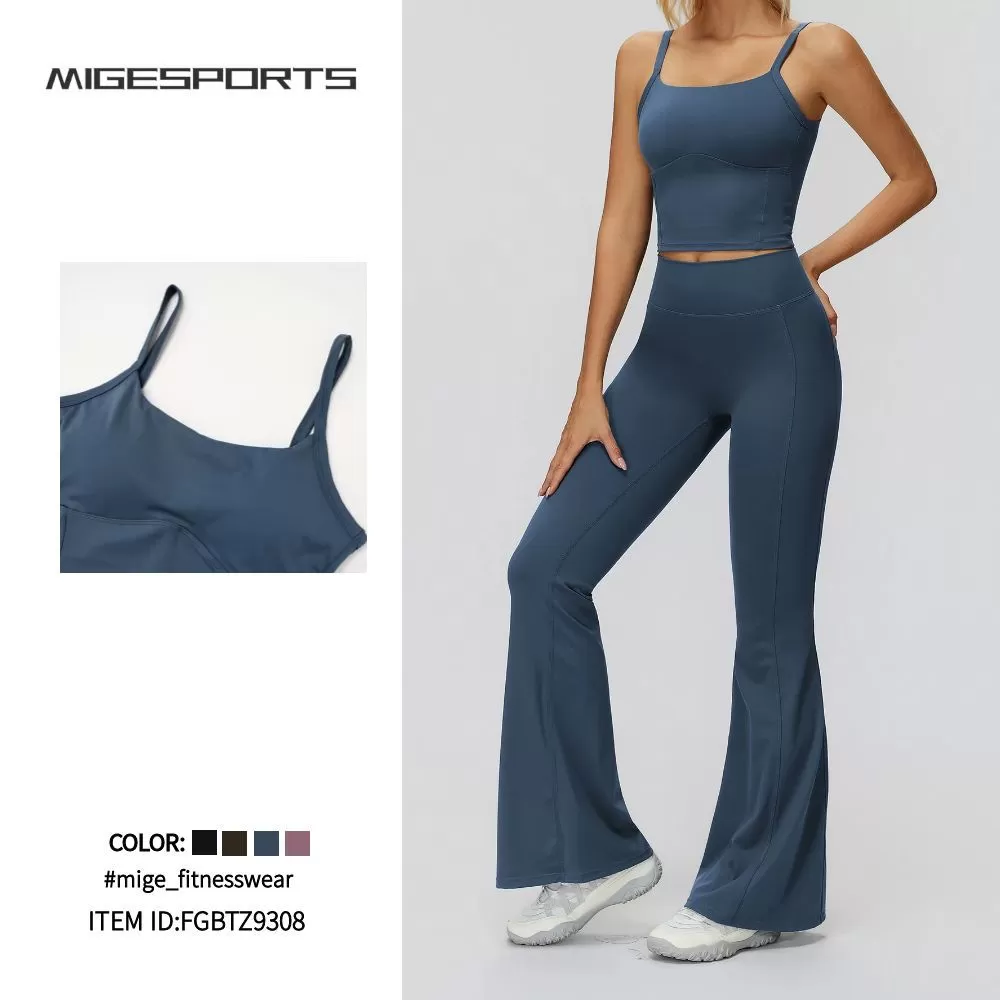 Conjunto deportivo de pantalones y leggings de yoga para mujer FGBTZ9308