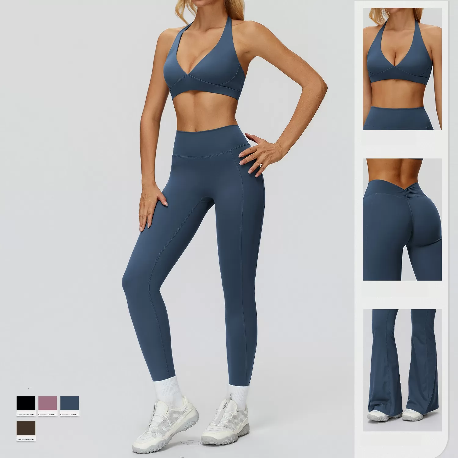 Conjunto deportivo de pantalones y leggings de yoga para mujer FGBTZ9308